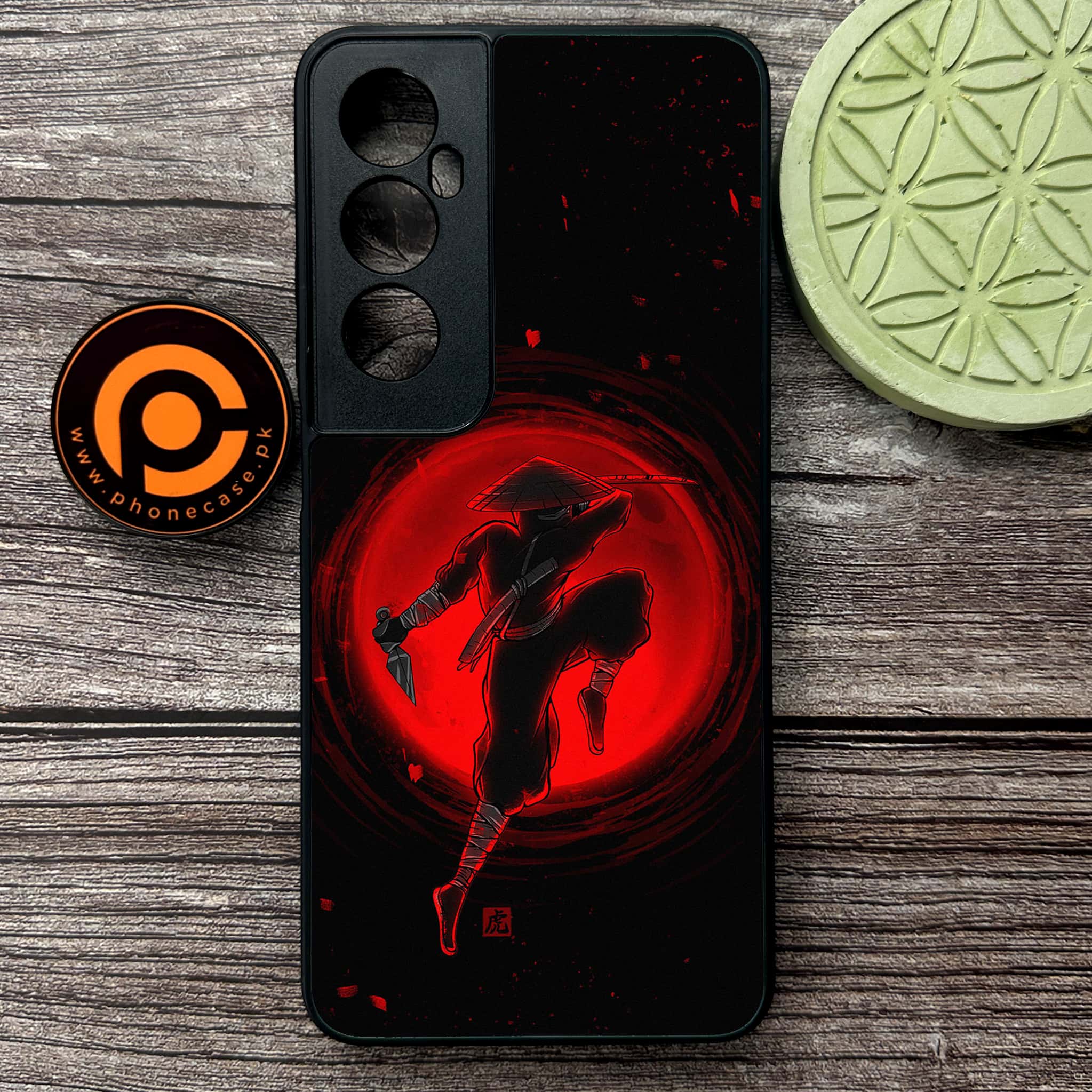 Realme C65  - Ninja Series - Premium Metal Printed soft Bumper shock Proof Case