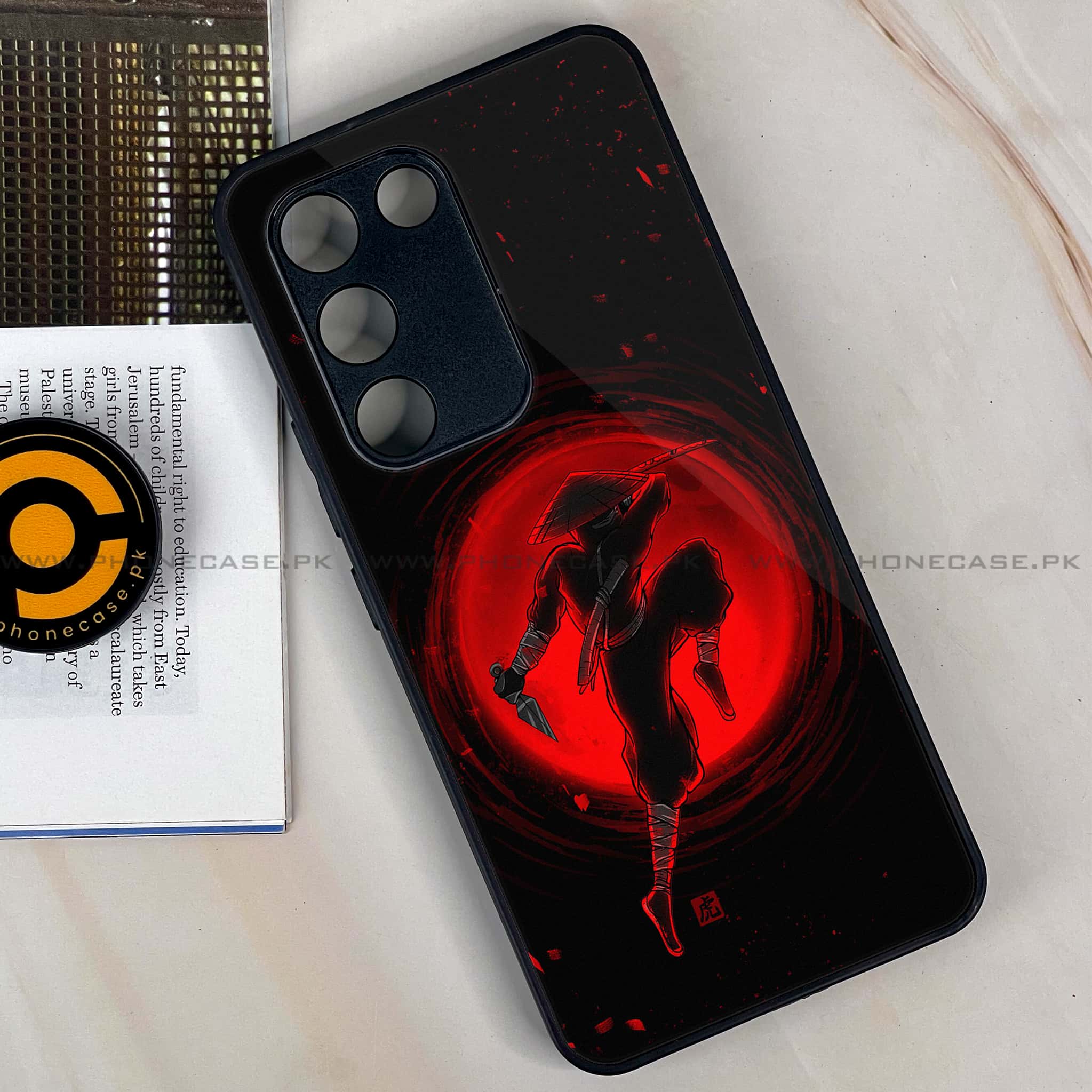 Vivo V30 Lite 4G - Ninja Series - Premium Metal Printed soft Bumper shock Proof Case