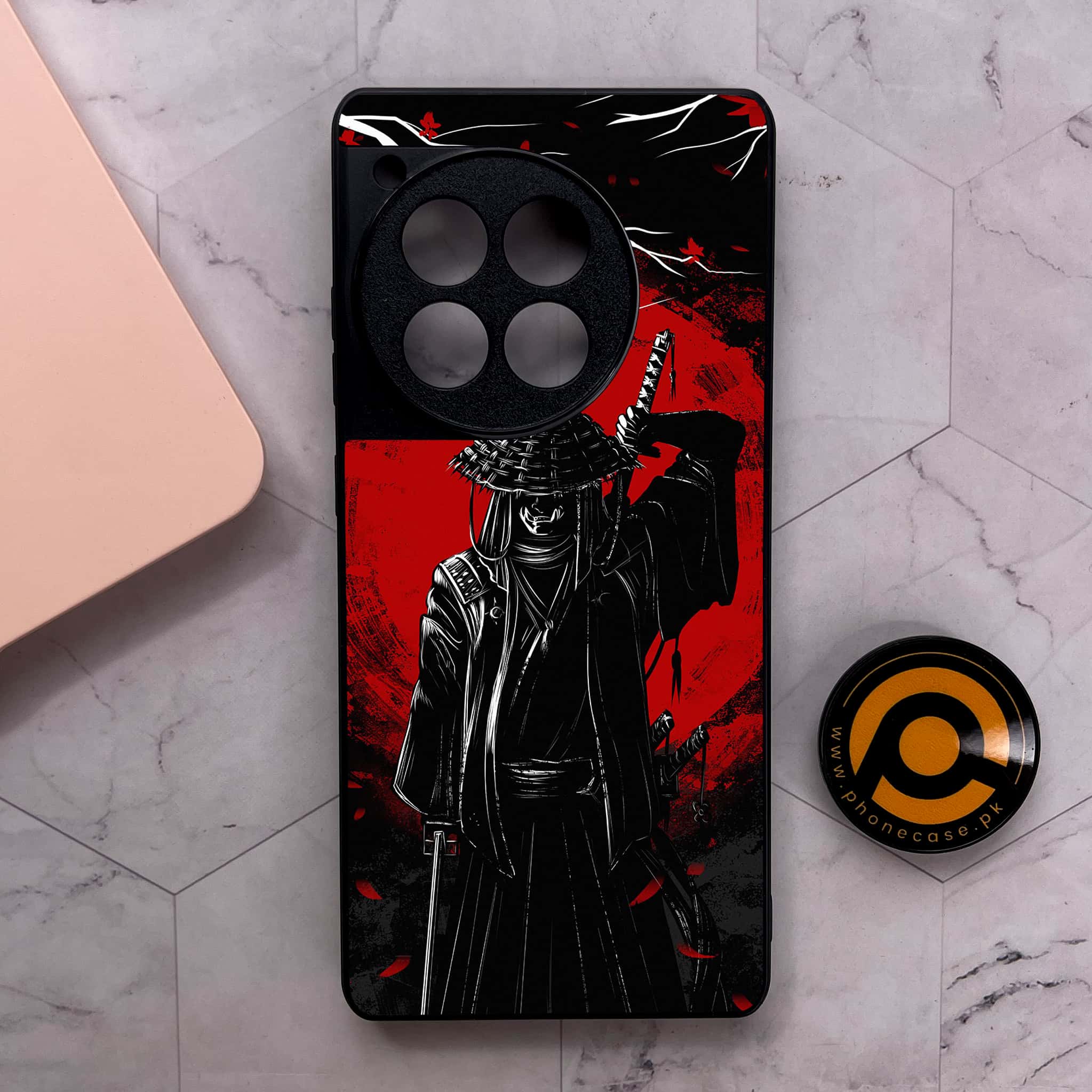 OnePlus 12R - Ninja Series - Premium Metal Printed soft Bumper shock Proof Case