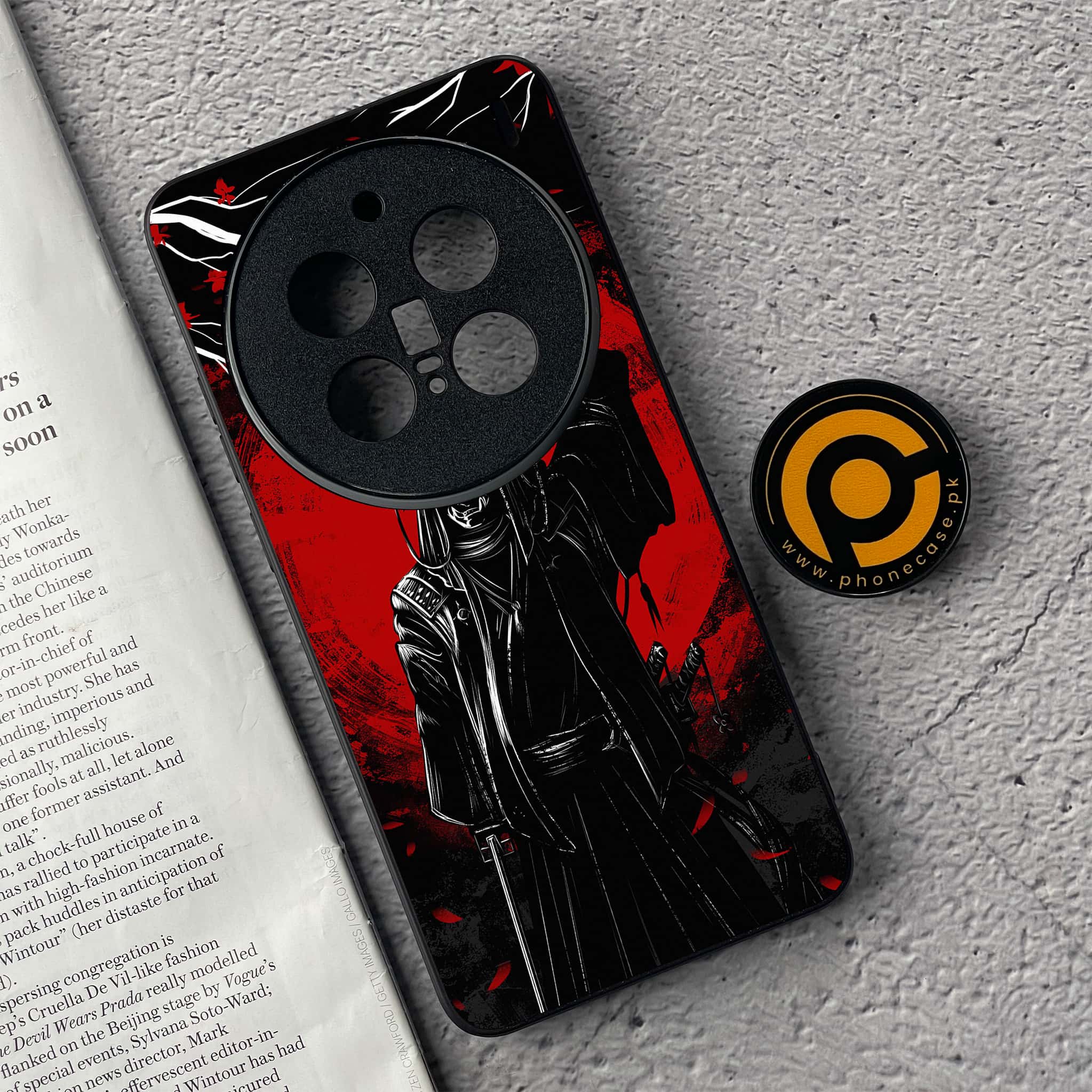 Vivo X200 Pro - Ninja Series - Premium Metal  Printed soft Bumper shock Proof Case