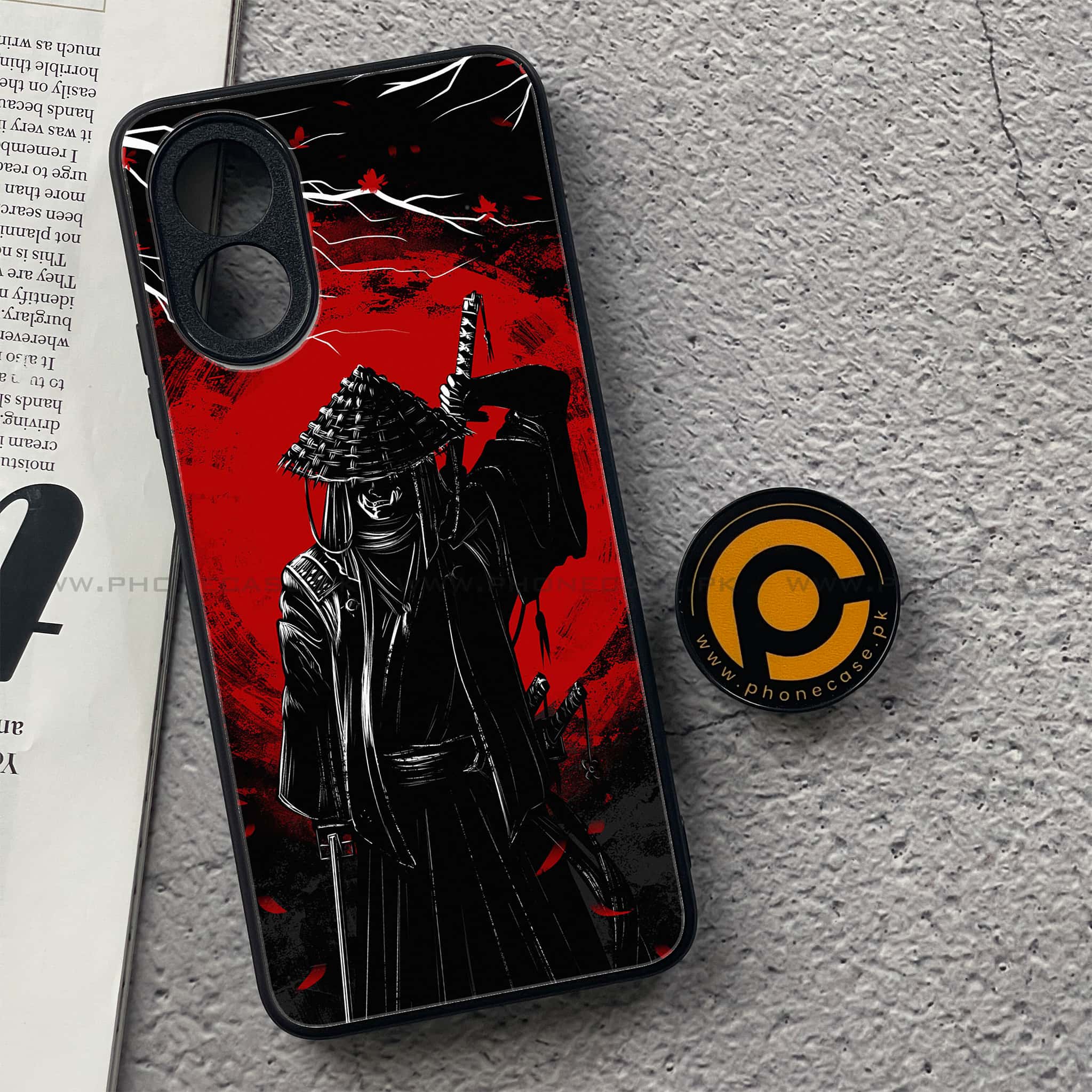Oppo A18 4G - Ninja Series - Premium Printed Glass soft Bumper shock Proof Case