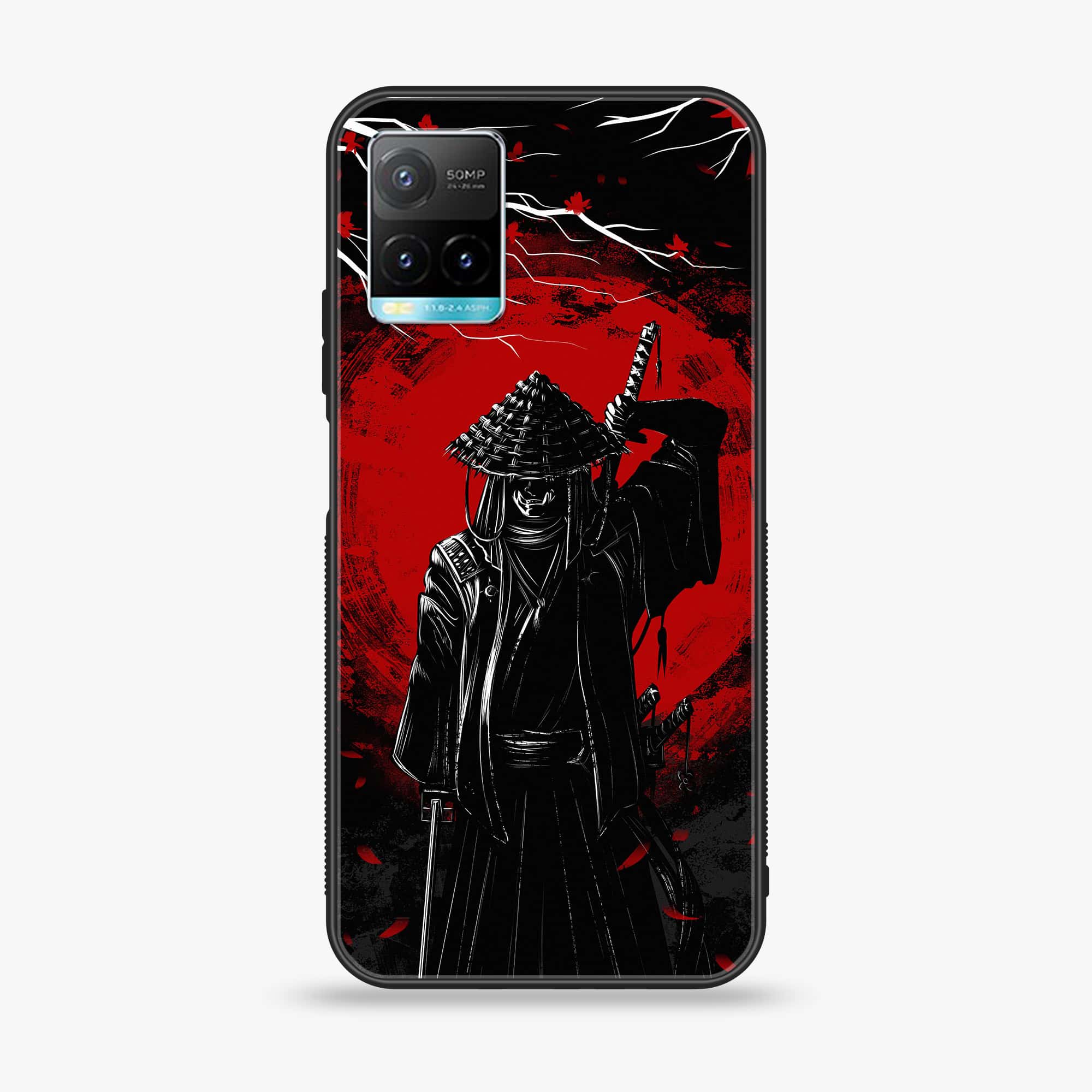 Vivo Y33T - Ninja Series - Premium Printed Glass soft Bumper shock Proof Case