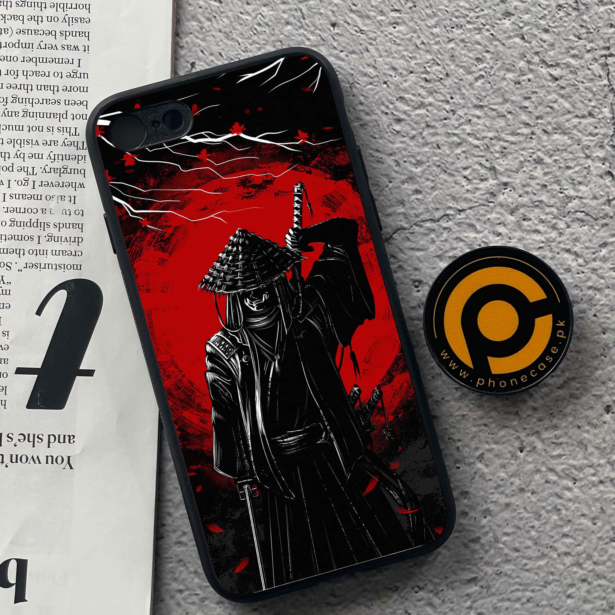 iPhone 7 / 8 - Ninja Series - Premium Printed Glass soft Bumper shock Proof Case