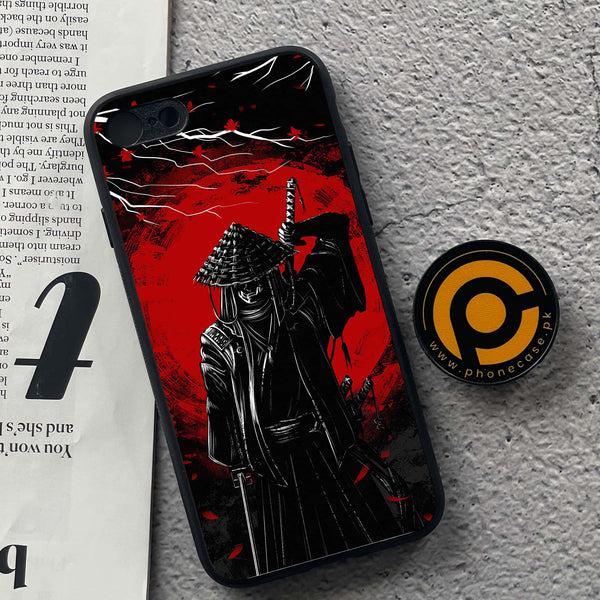 iPhone 7 / 8 - Ninja Design 6  - Premium Printed Glass soft Bumper shock Proof Case CS-38376