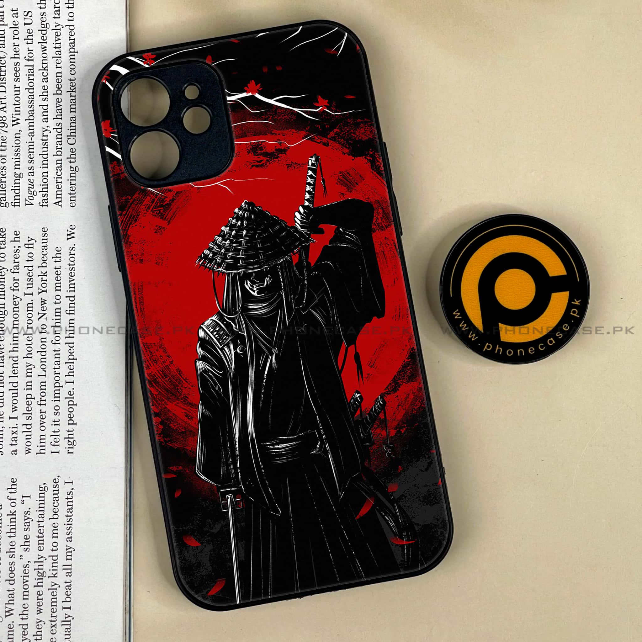 iPhone 12  Ninja Series  Premium Printed Glass soft Bumper shock Proof Case