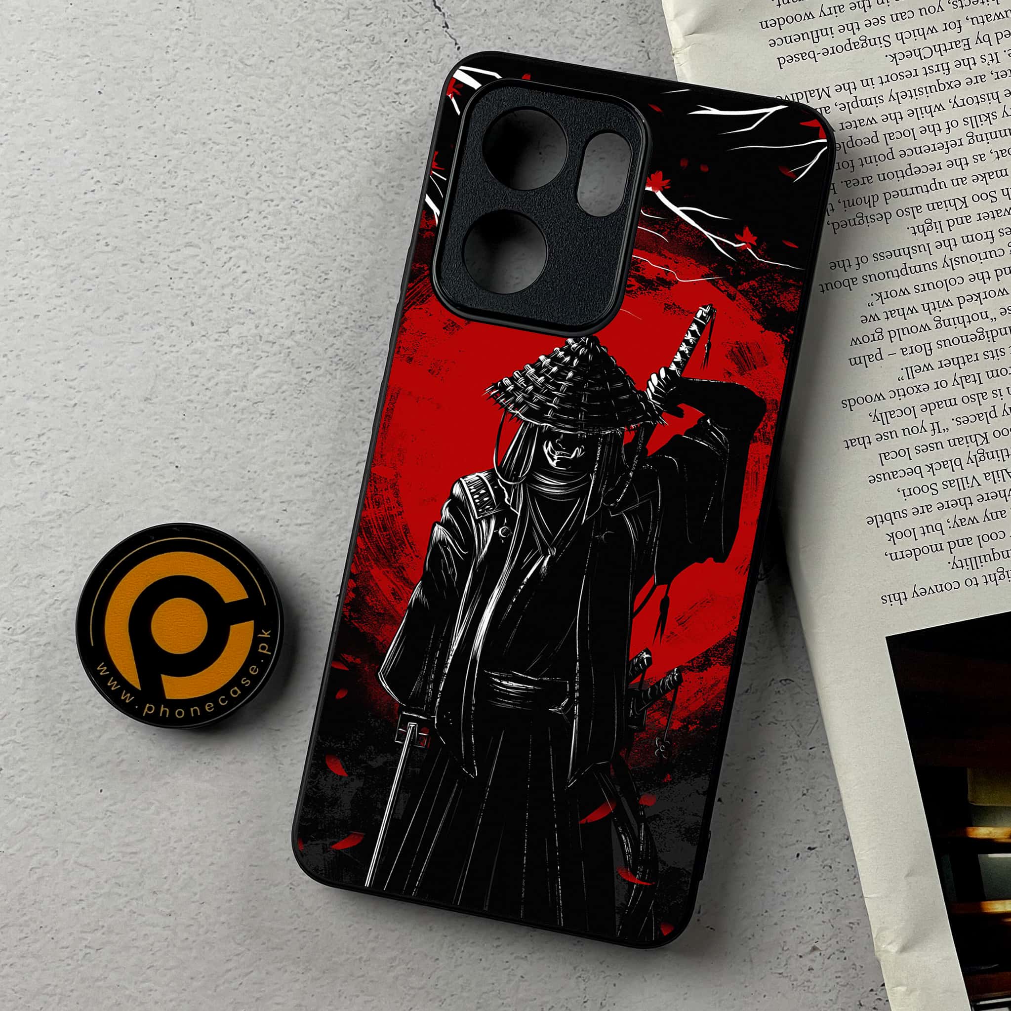 Oppo Reno 13F - Ninja Series - Premium Metal Printed Soft Bumper Shockproof Case