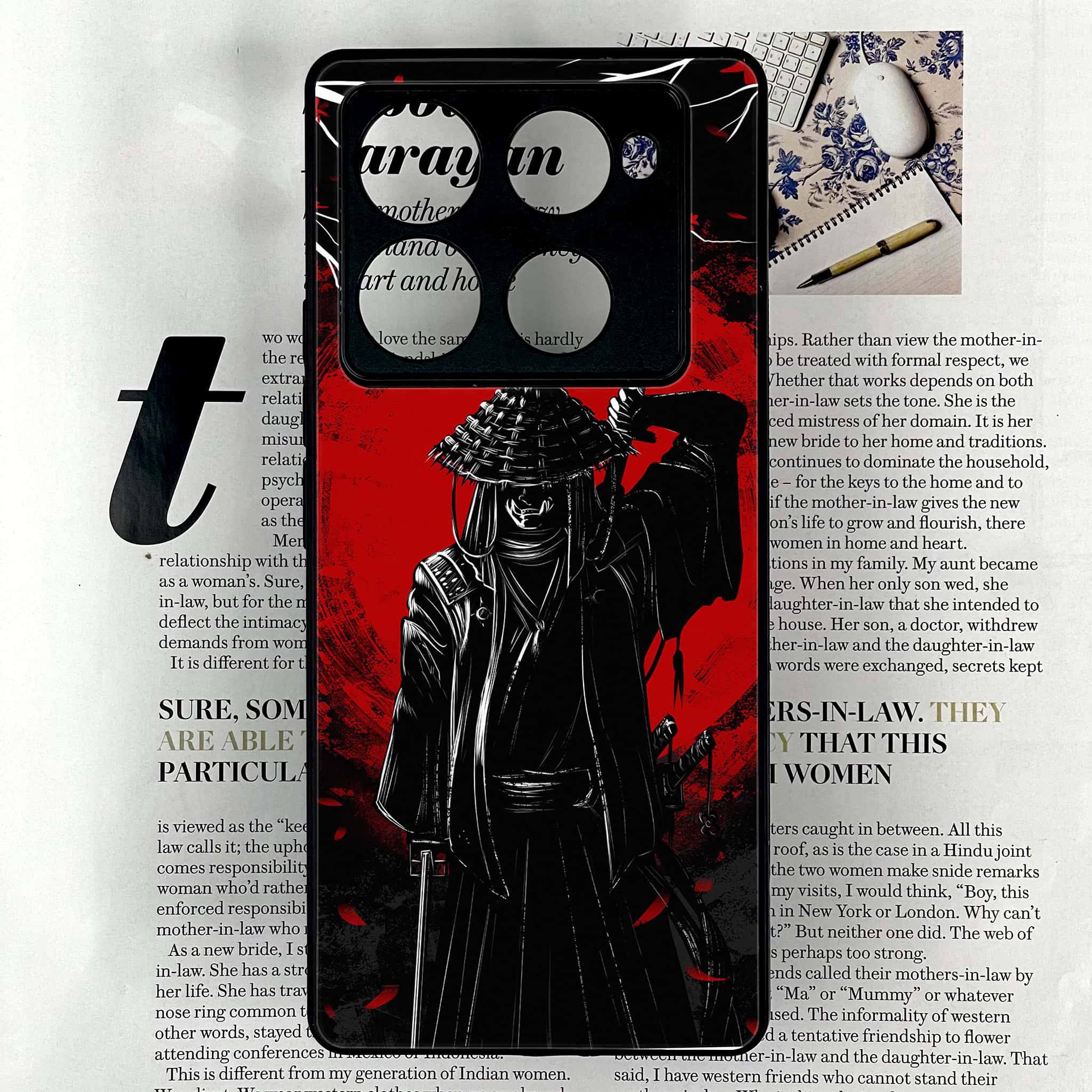 Infinix Note 40 Pro Plus - Ninja Series - Premium Metal Printed soft Bumper shock Proof Case