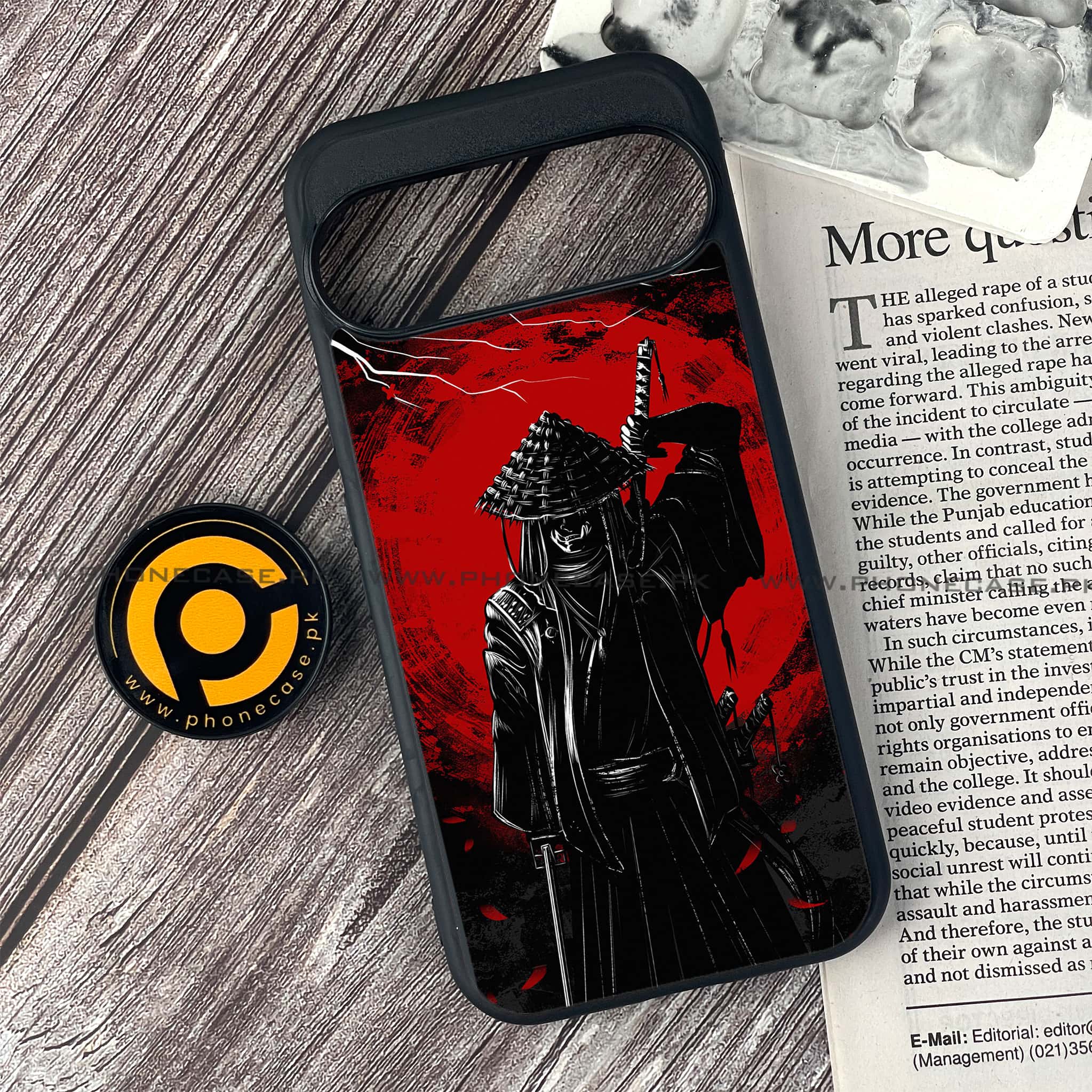 Google Pixel 9 - Ninja Series - Premium Metal Printed soft Bumper Shock Proof Case