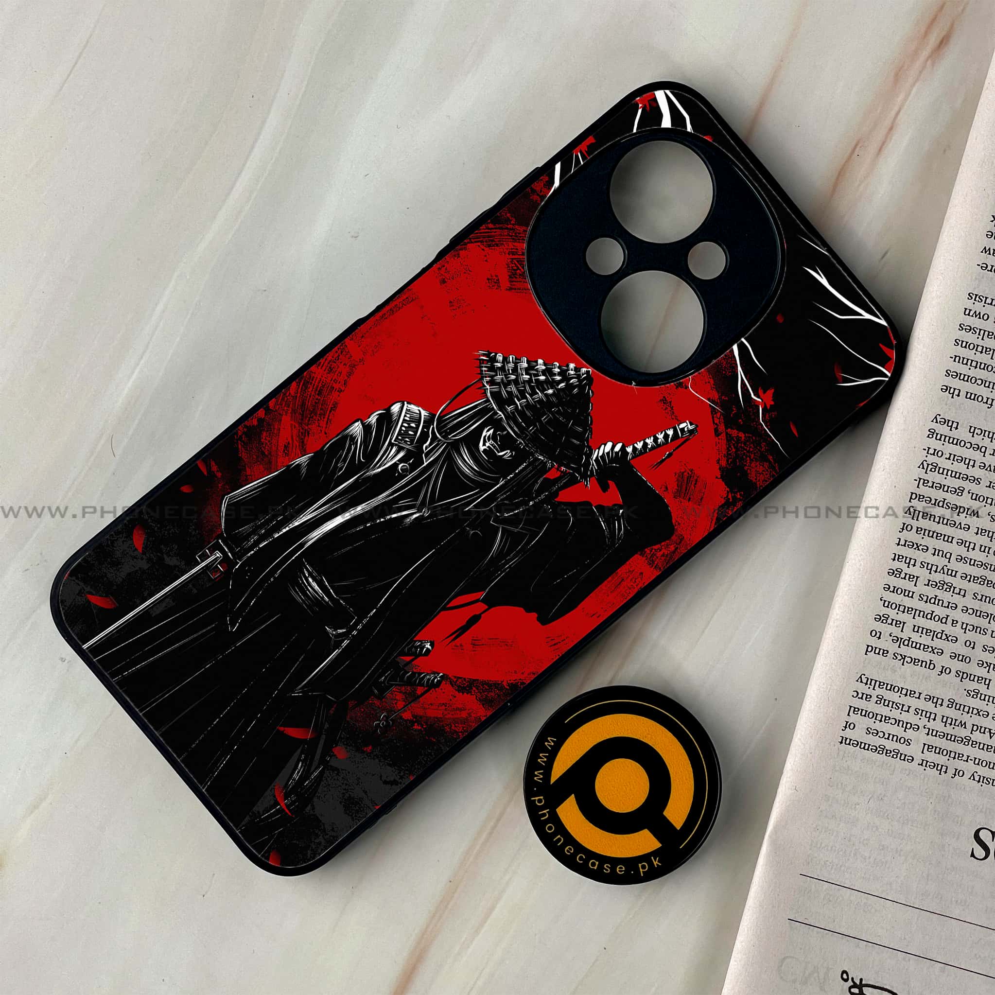 Tecno Spark Go 1 - Ninja Series - Premium Printed Glass soft Bumper shock Proof Case