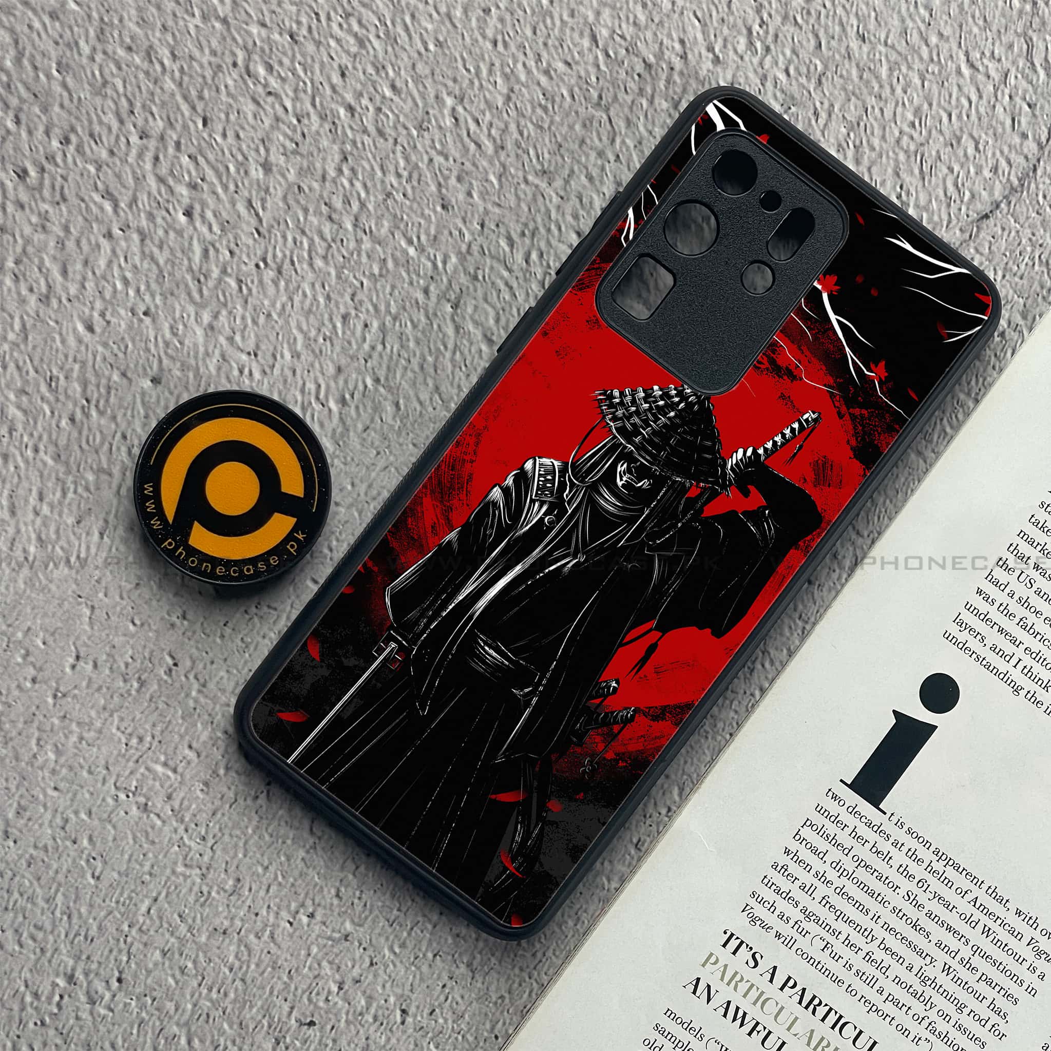 Samsung Galaxy S20 Ultra - Ninja Series - Premium Printed Glass soft Bumper shock Proof Case