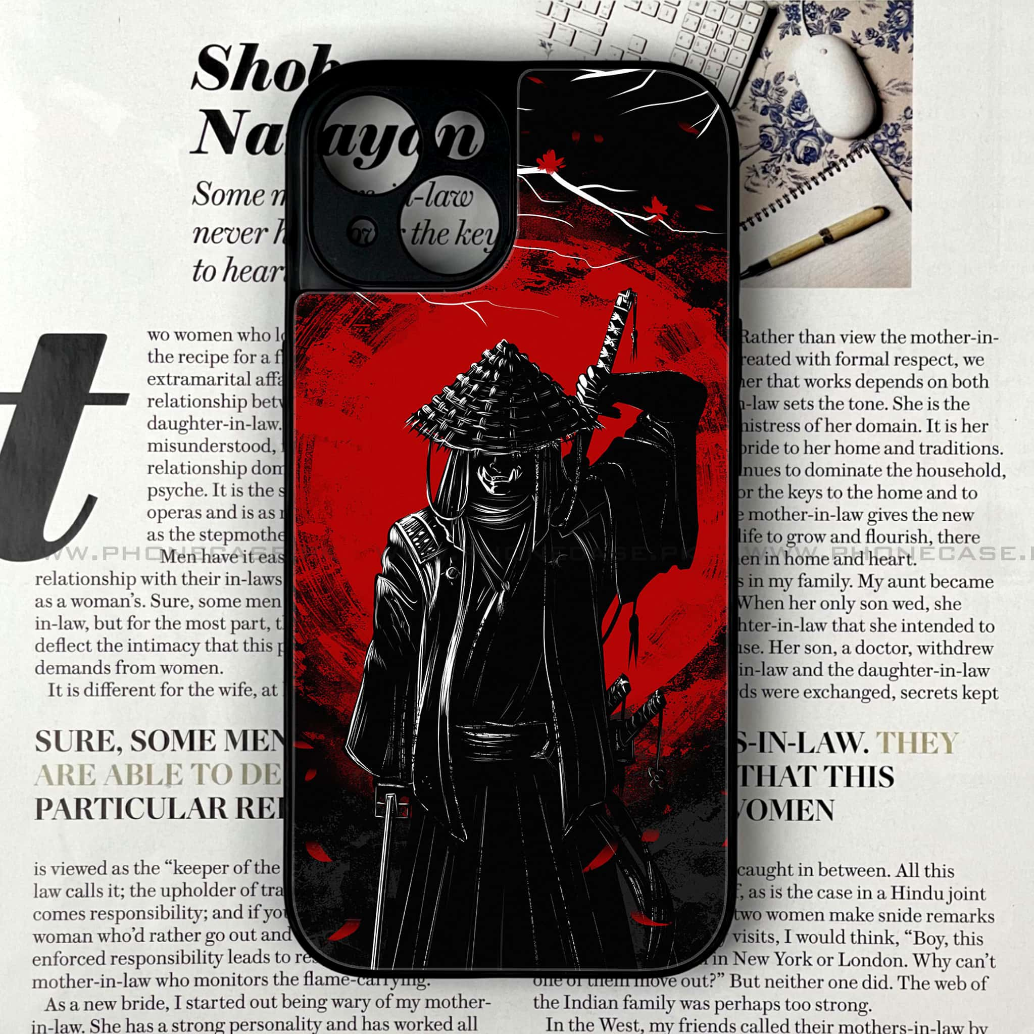 iPhone 13 - Ninja series - Premium Printed Glass soft Bumper shock Proof Case