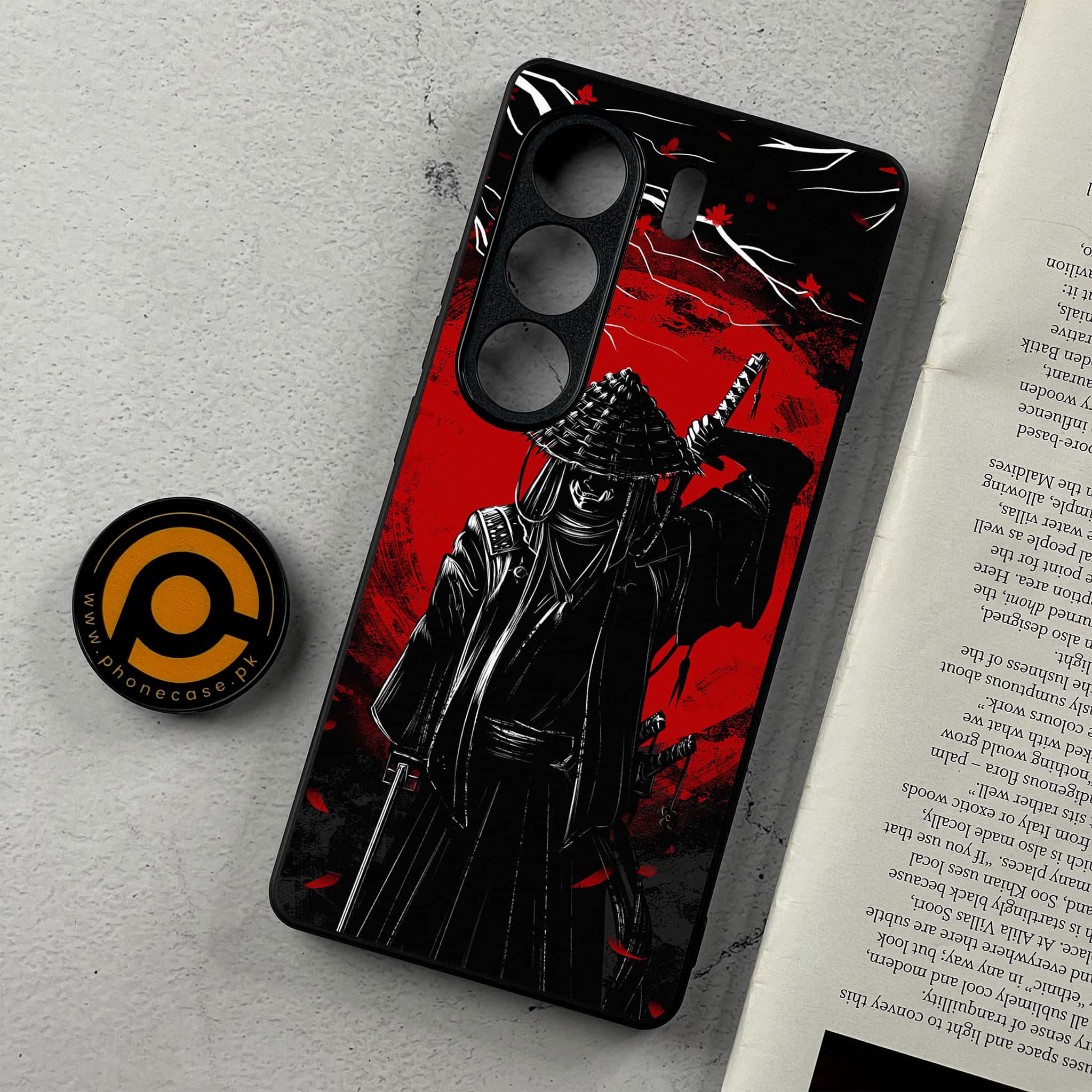 Tecno Camon 40 - Ninja Series - Premium Metal Printed Soft Bumper Shockproof Case