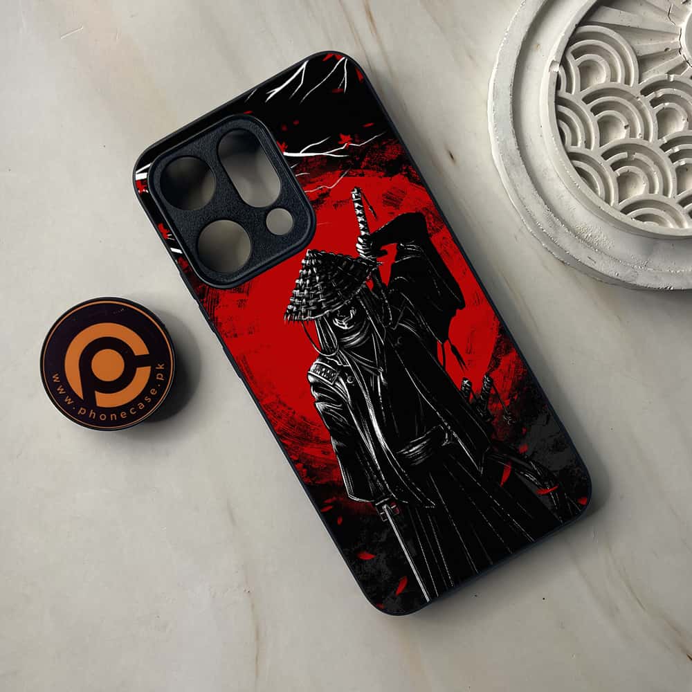 Oppo Reno 14 5G - Ninja Series - Premium Metal Printed soft Bumper shock Proof Case