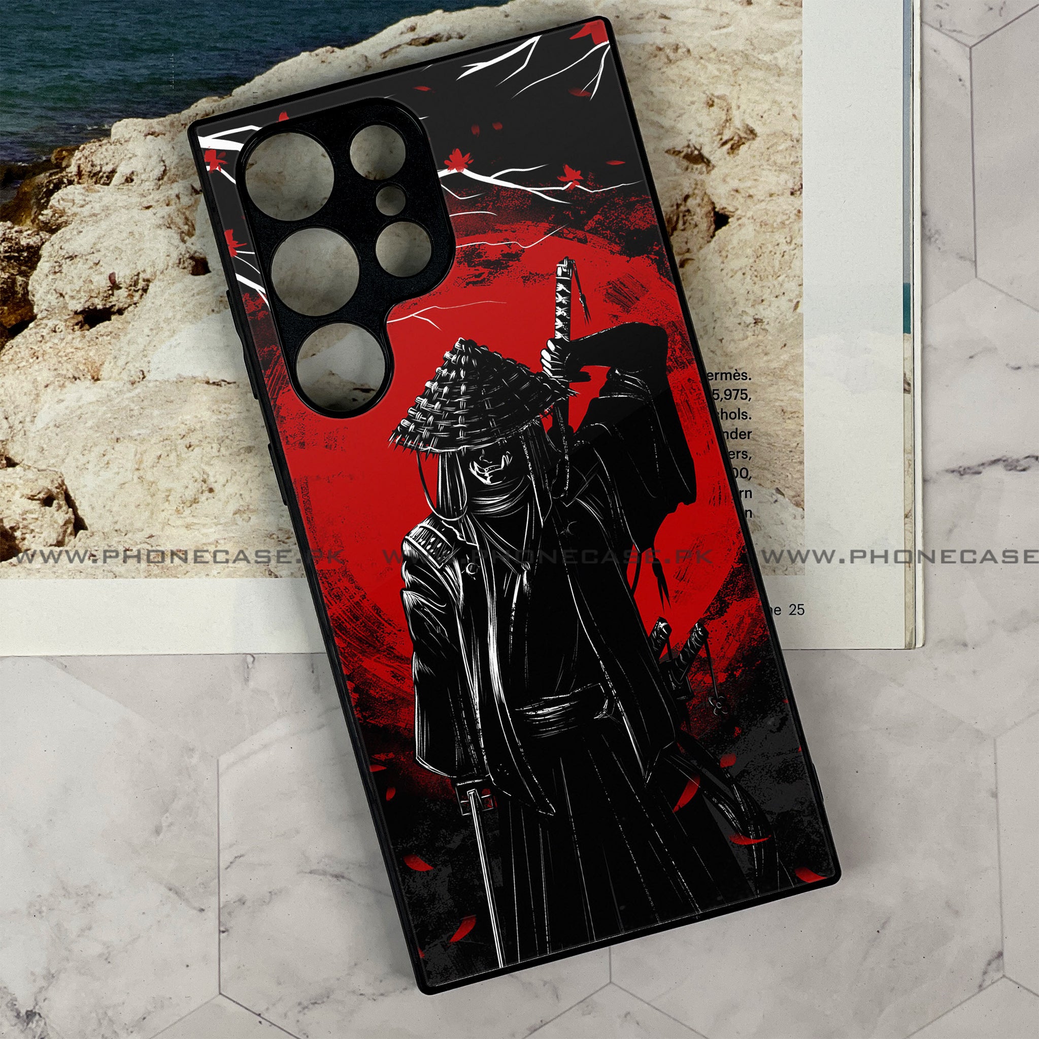 Galaxy S21 Ultra - Ninja Series - Premium Printed Glass soft Bumper shock Proof Case