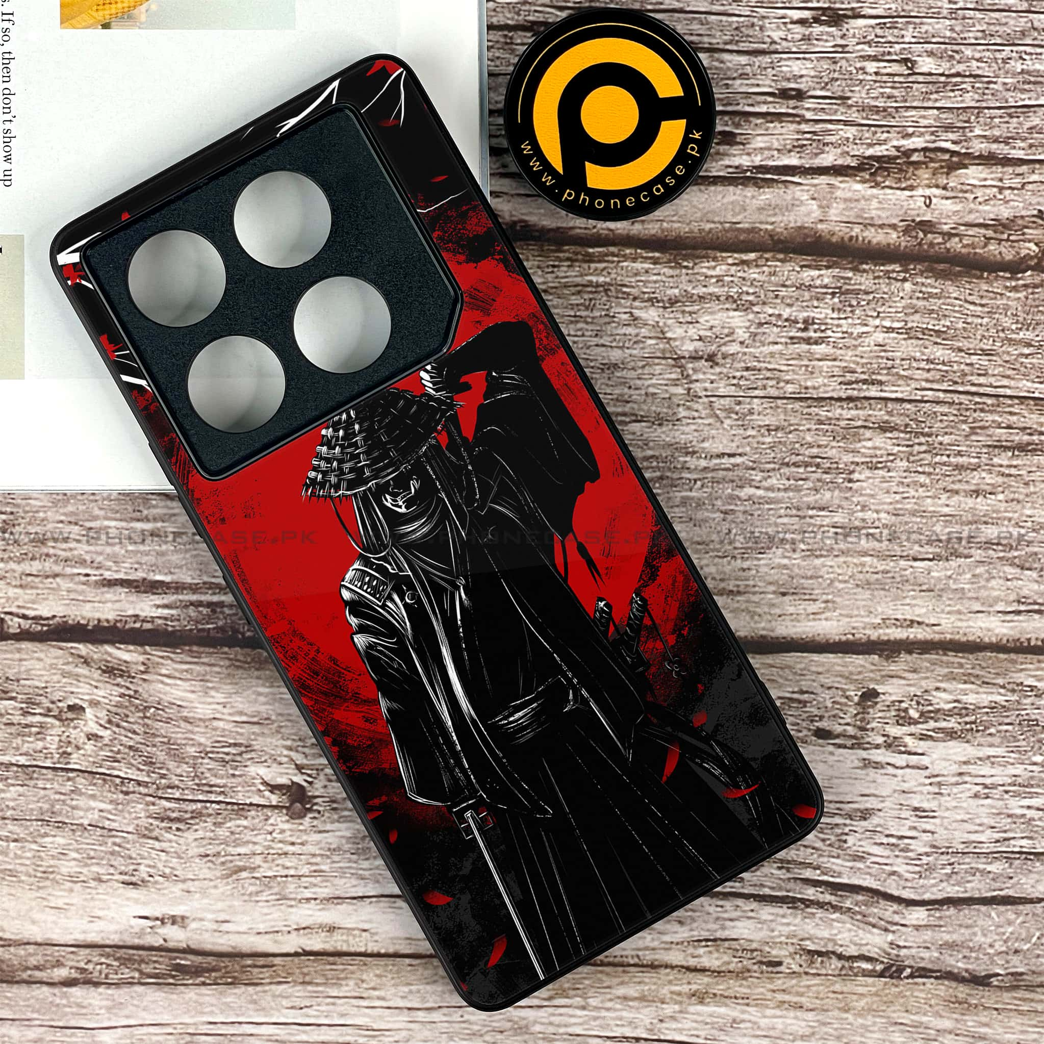 Infinix GT 20 Pro - Ninja Series - Premium Printed Glass soft Bumper shock Proof Case