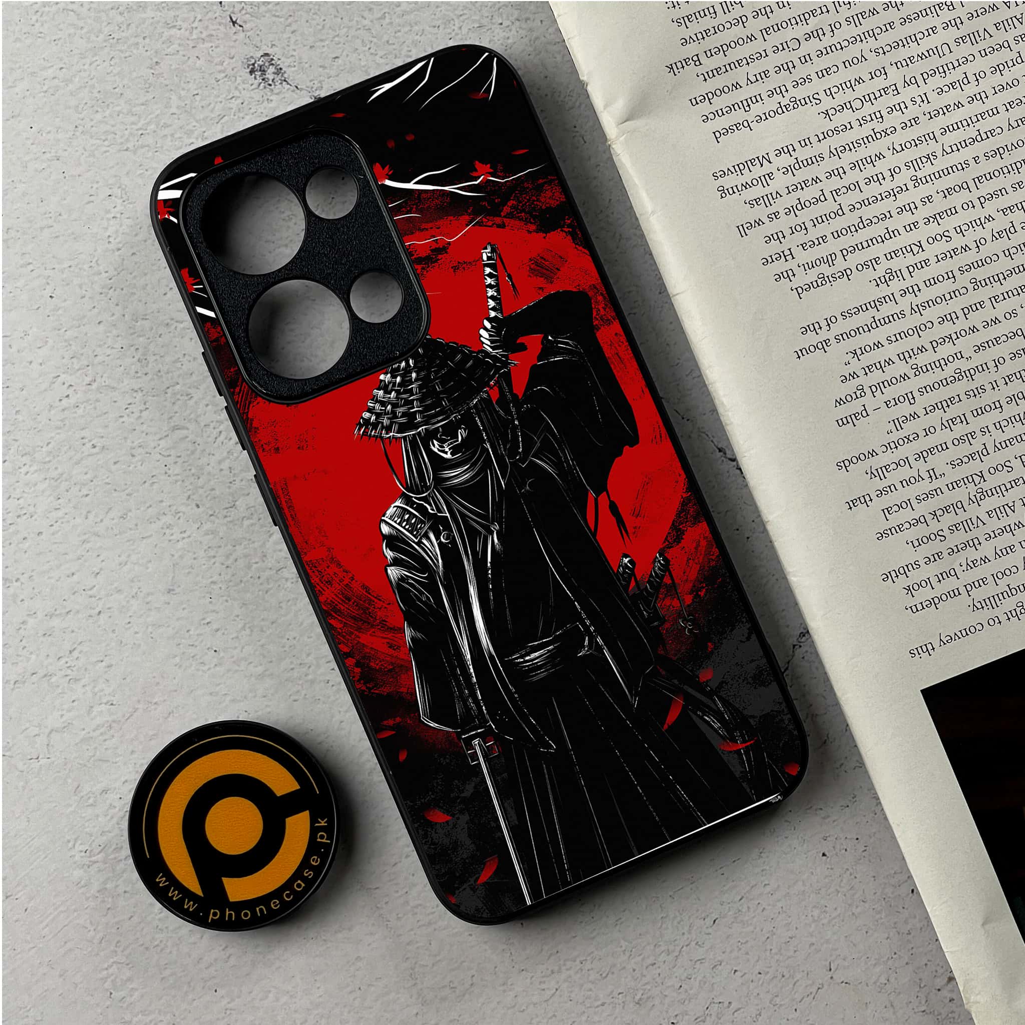 Oppo Reno 13 - Ninja Series - Premium Metal Printed Soft Bumper Shockproof Case