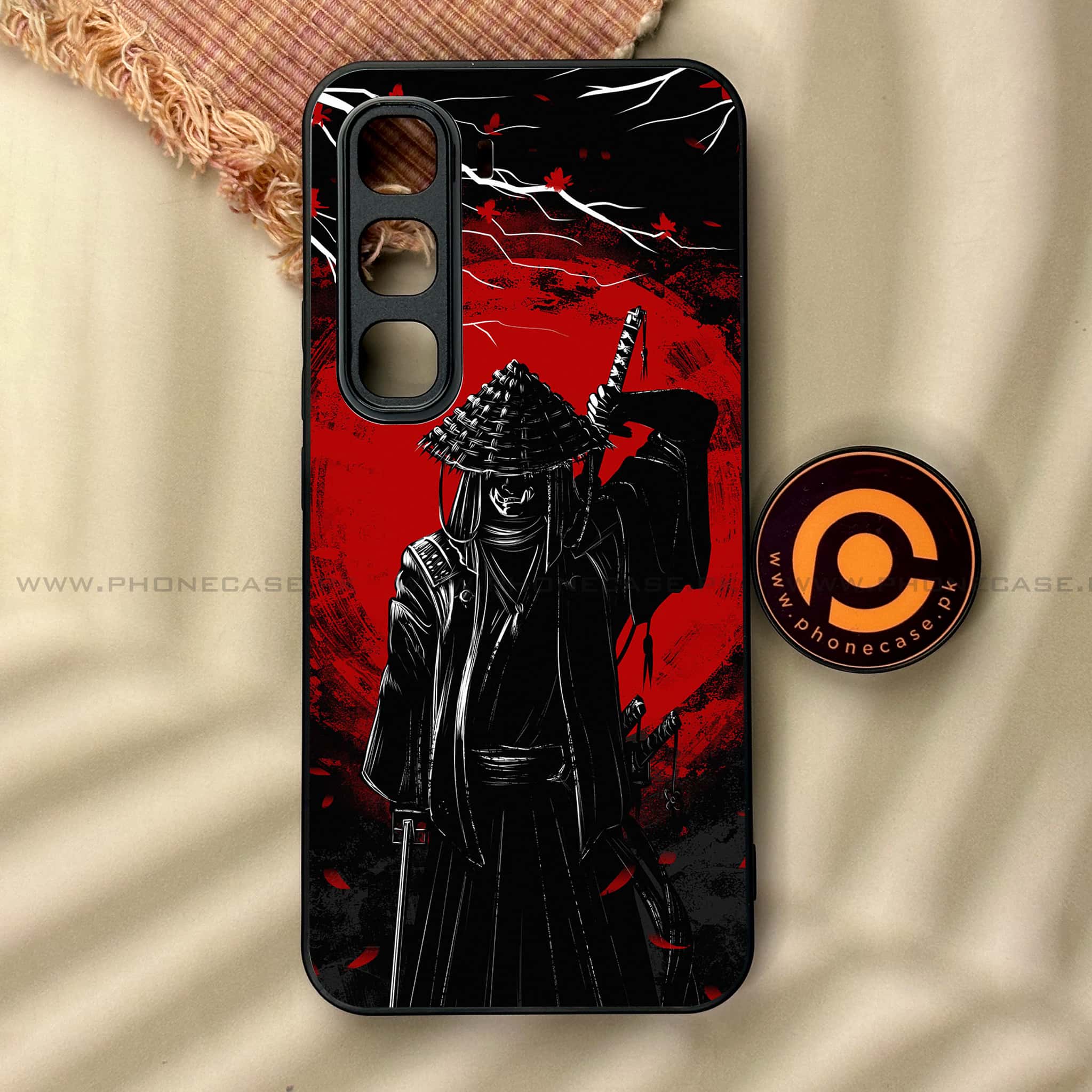 Infinix Hot 60 Pro - Ninja Series - Premium Metal Printed soft Bumper shock Proof Case