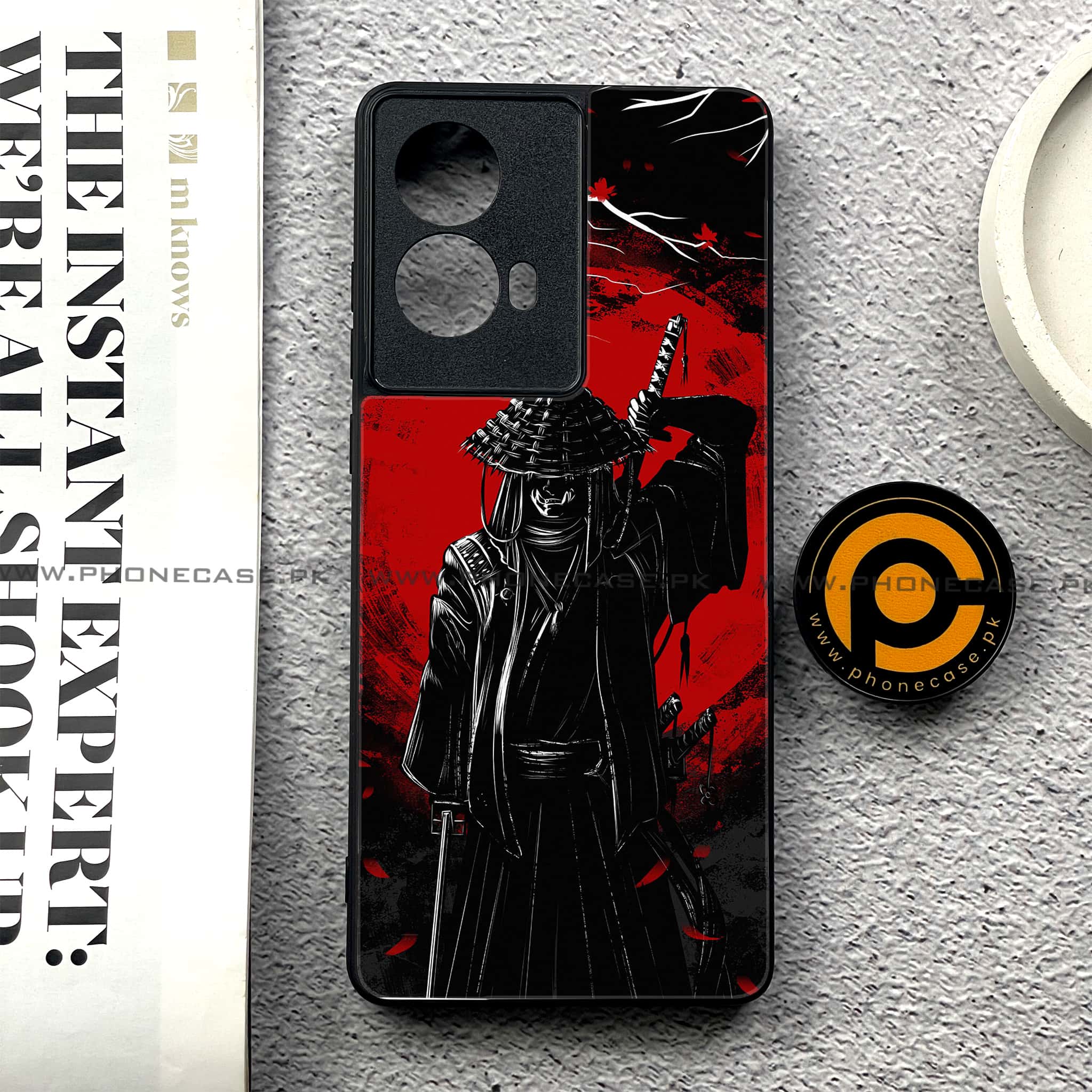 Moto G85 - Ninja Series - Premium Printed Glass soft Bumper shock Proof Case
