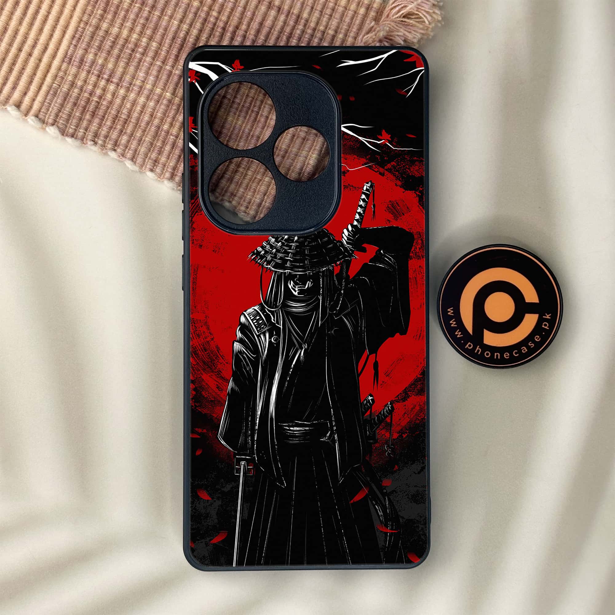 Realme GT 6 - Ninja Series - Premium Metal Printed soft Bumper shock Proof Case
