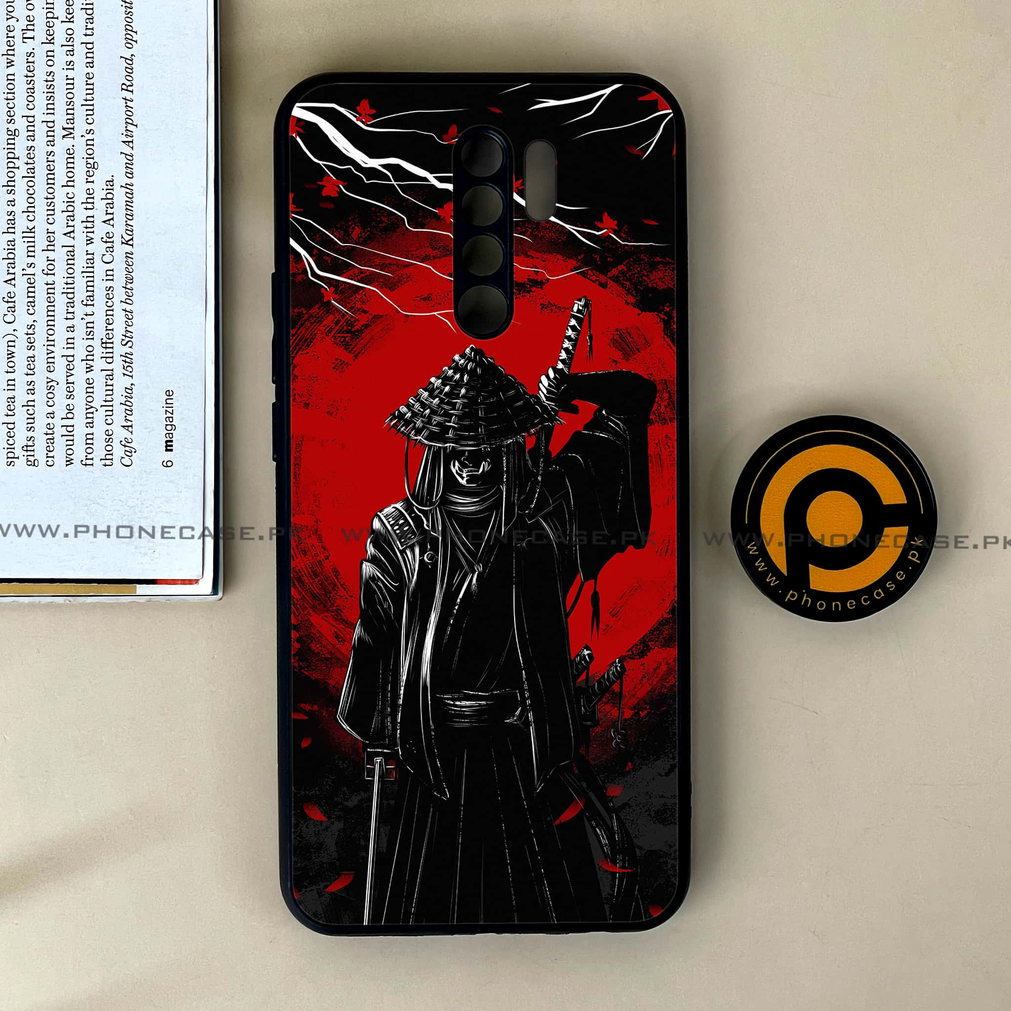 Xiaomi Redmi 9 - Ninja Series - Premium Printed Glass soft Bumper shock Proof Case