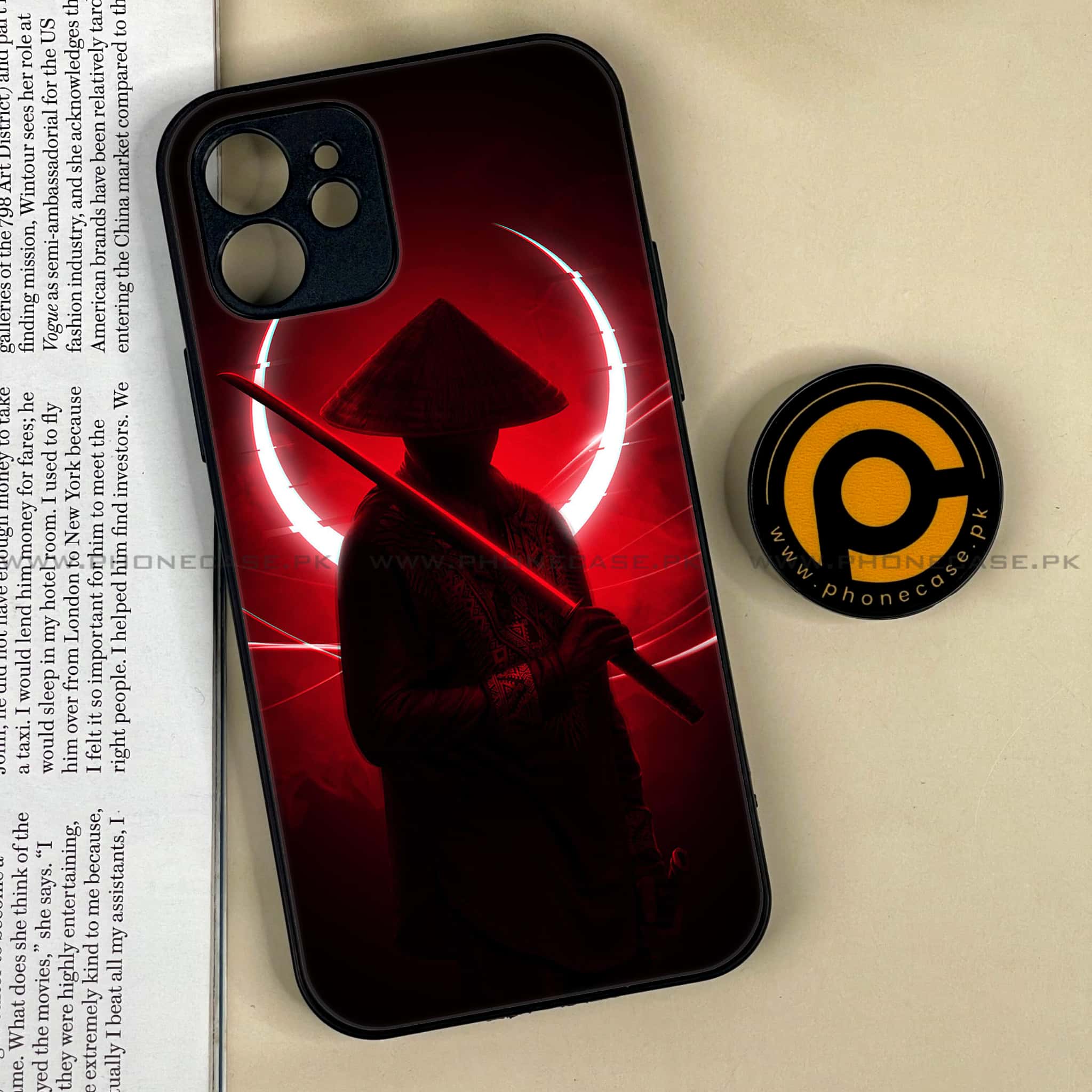 iPhone 12  Ninja Series  Premium Printed Glass soft Bumper shock Proof Case