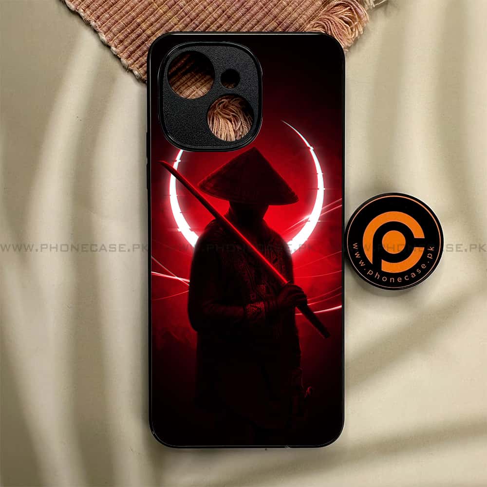 Tecno Spark 40C - Ninja Series - Premium Metal Printed soft Bumper shock Proof Case
