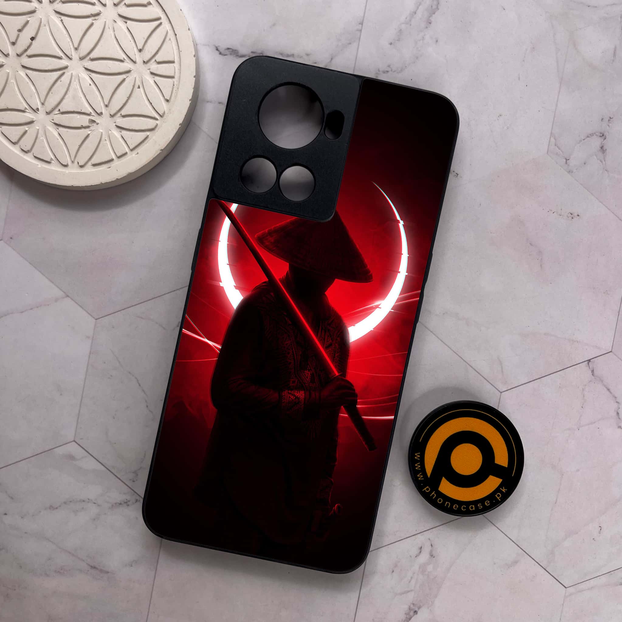 OnePlus 10R - Ninja Series - Premium Metal Printed soft Bumper shock Proof Case