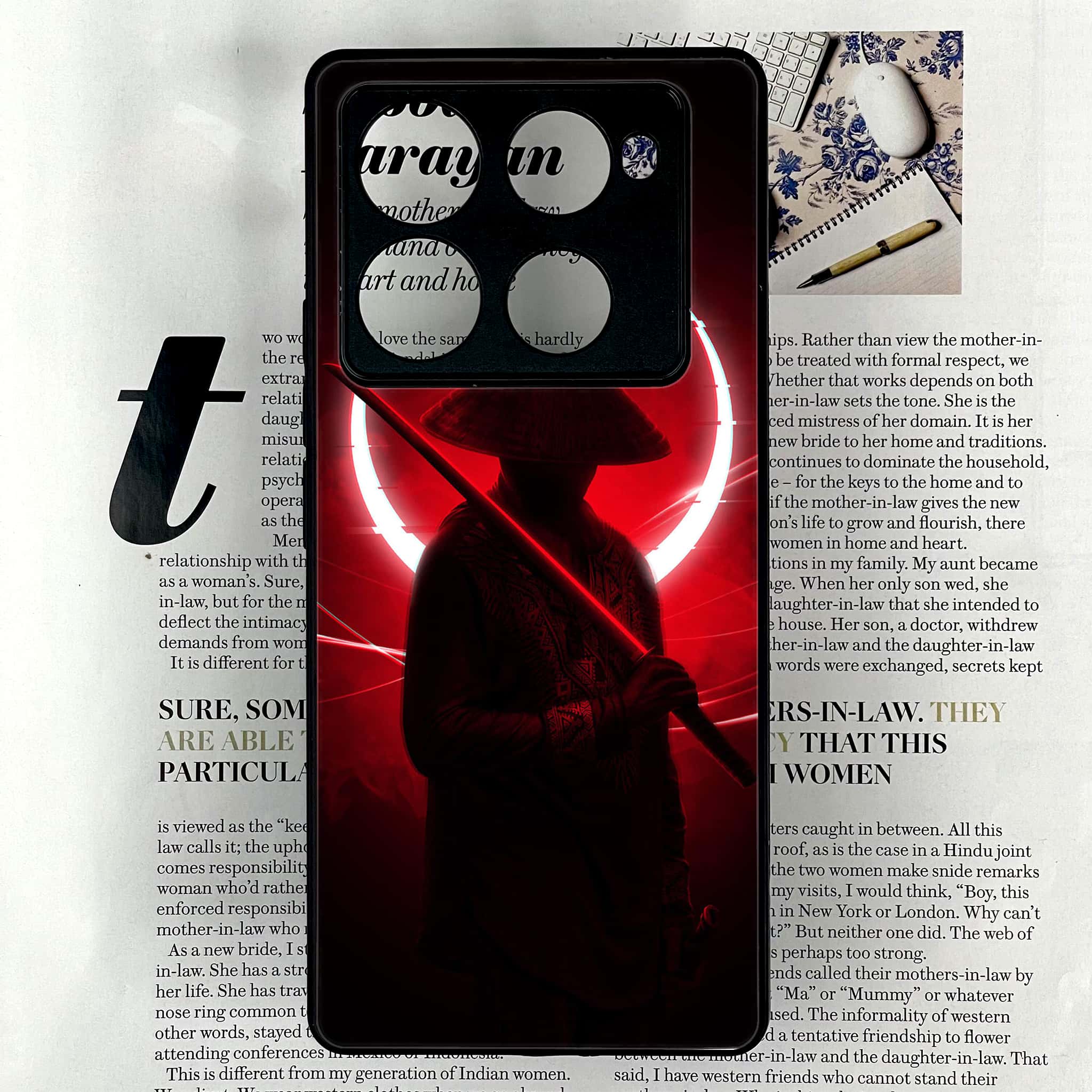 Infinix Note 40 Pro Plus - Ninja Series - Premium Metal Printed soft Bumper shock Proof Case