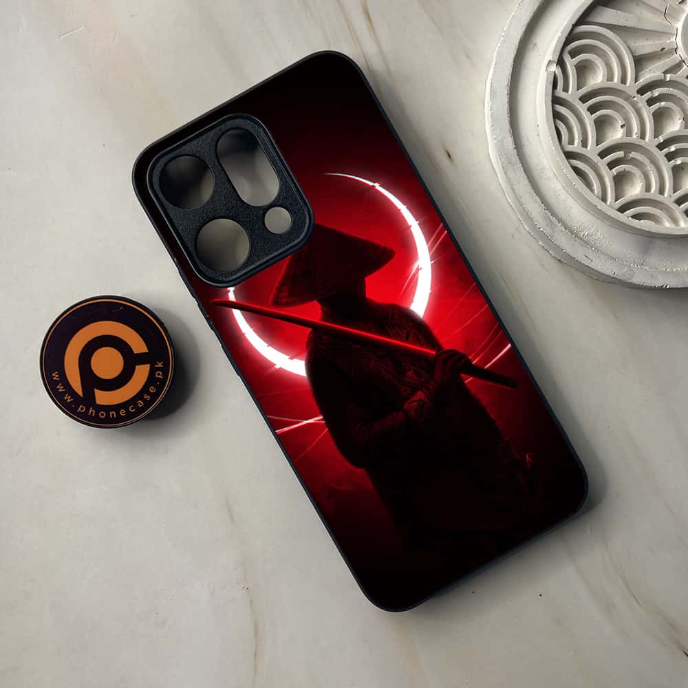 Oppo Reno 14 5G - Ninja Series - Premium Metal Printed soft Bumper shock Proof Case