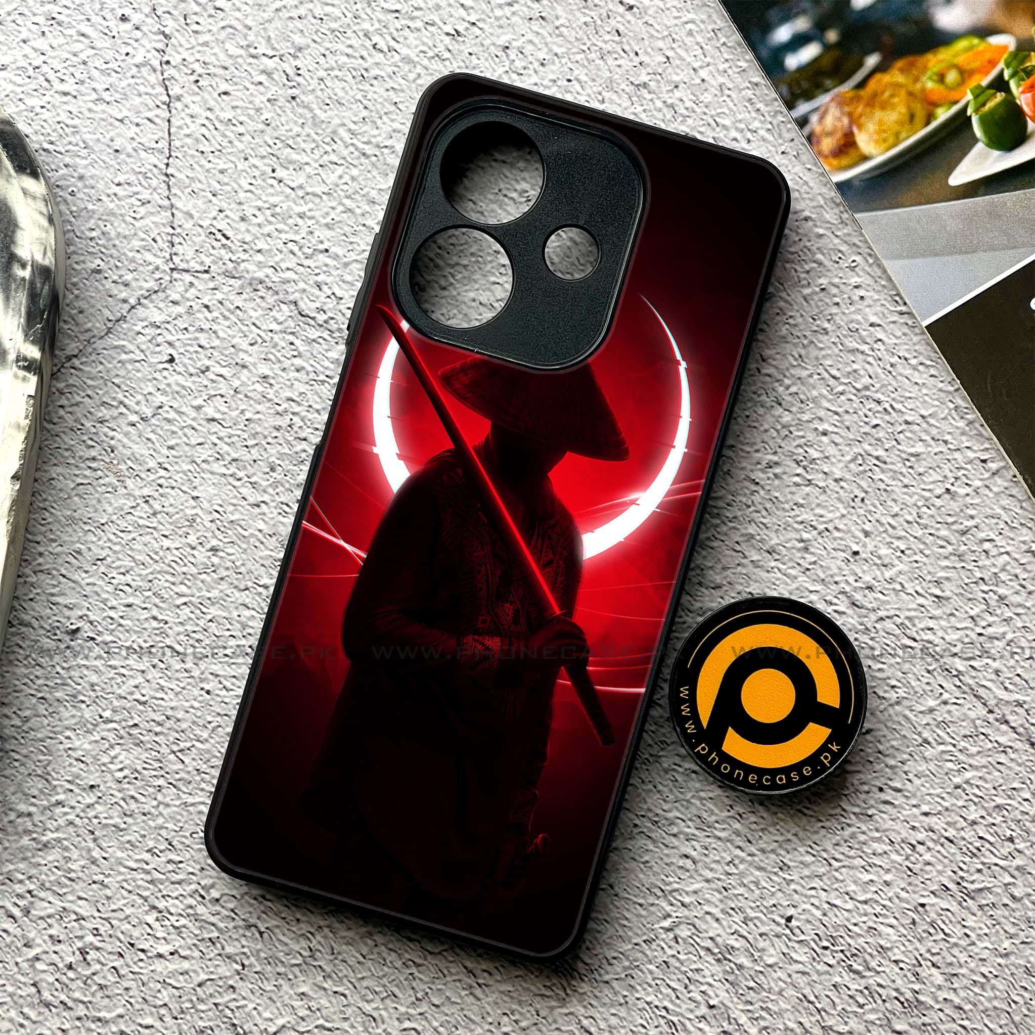 Oppo A5i - Ninja Series - Premium Metal Printed soft Bumper shock Proof Case