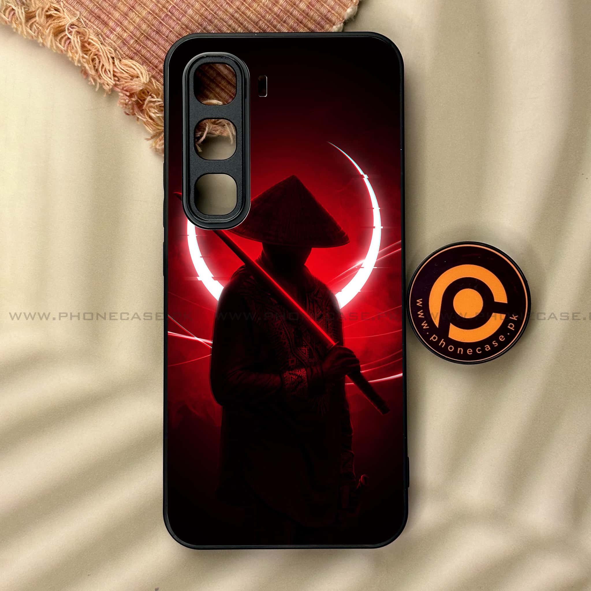 Infinix Hot 60 Pro - Ninja Series - Premium Metal Printed soft Bumper shock Proof Case