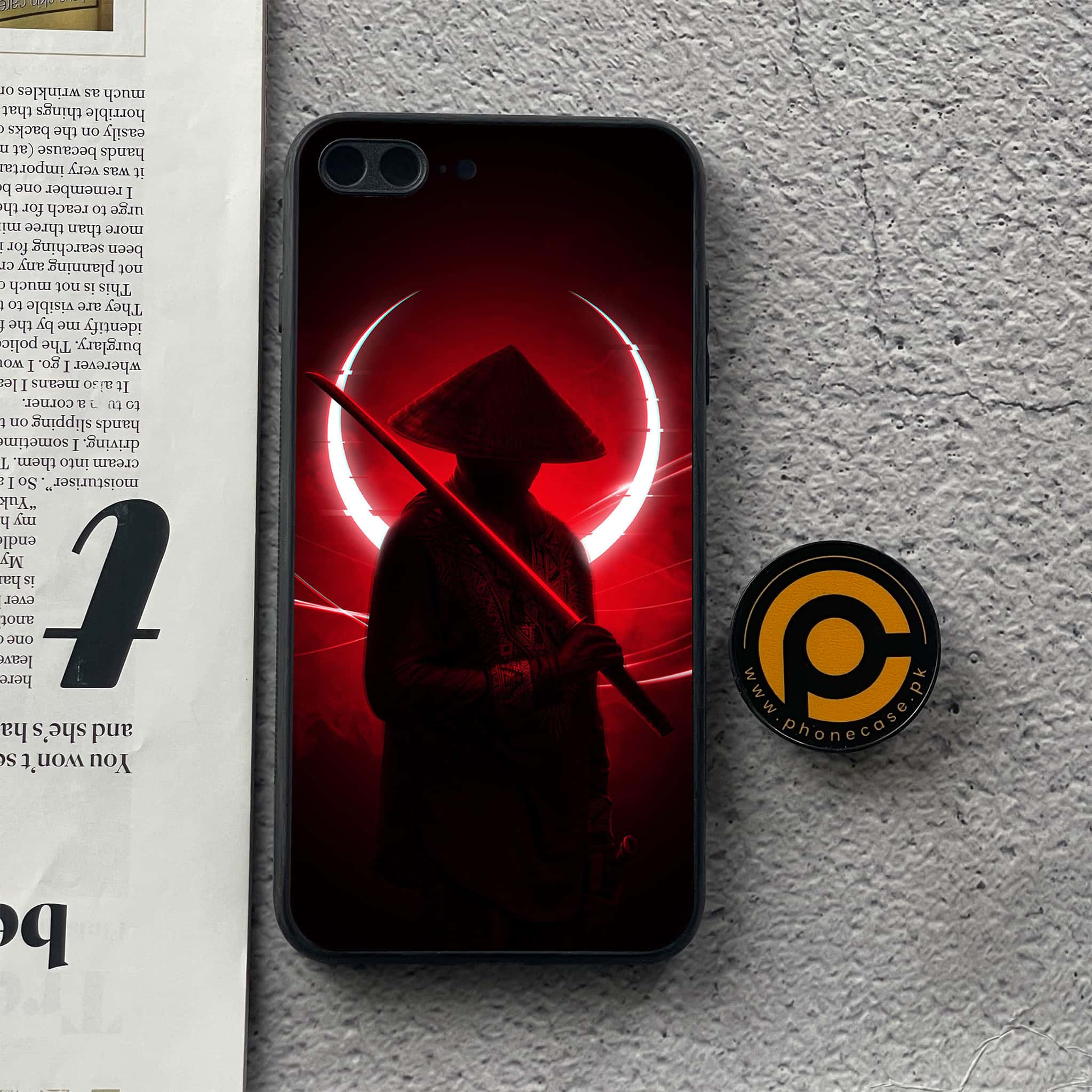 iPhone 7Plus  - Ninja Series - Premium Printed Glass soft Bumper shock Proof Case