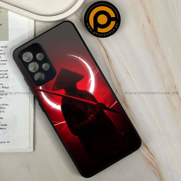 Samsung Galaxy A32 4G- Ninja Design 7- Premium Printed Glass soft Bumper shock Proof Case CS-47814