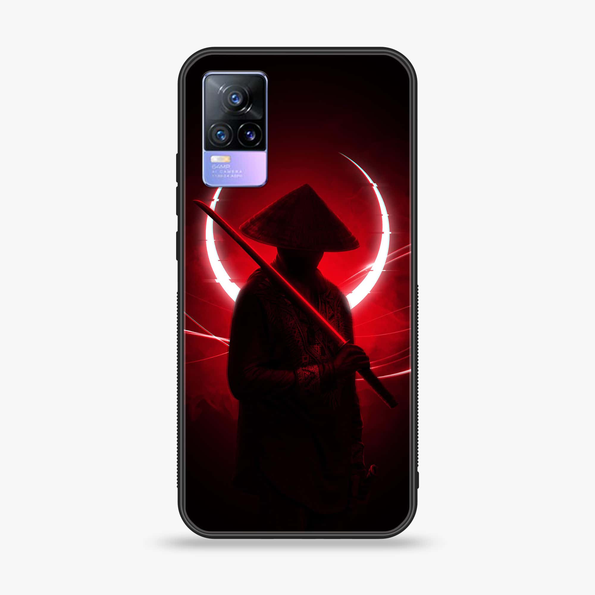 Vivo V21e  - Ninja Series - Premium Printed Glass soft Bumper shock Proof Case