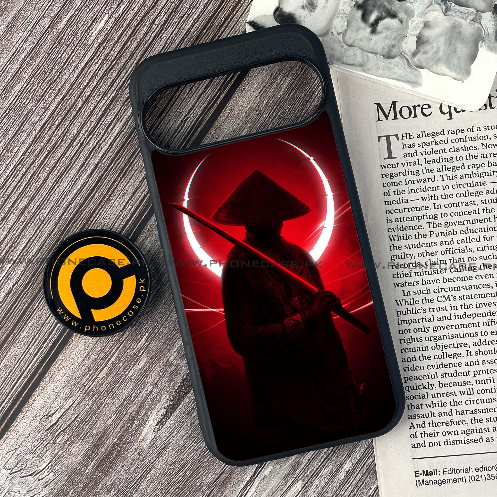 Google Pixel 9 - Ninja Series - Premium Metal Printed soft Bumper Shock Proof Case