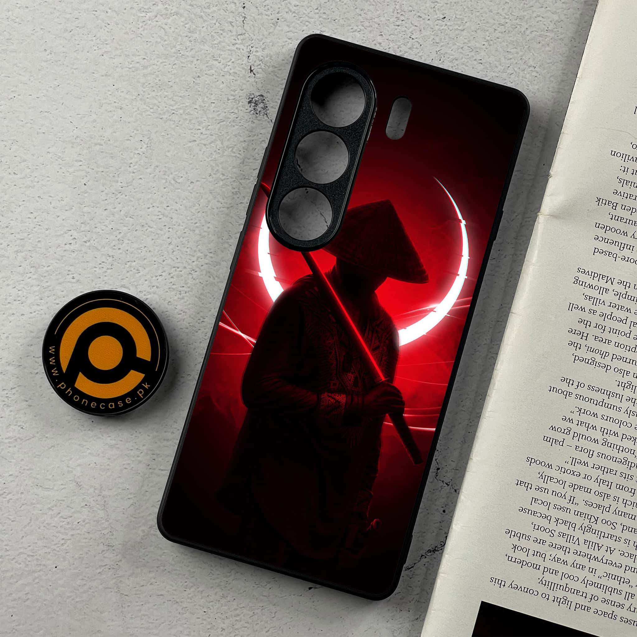 Tecno Camon 40 Pro - Ninja Series - Premium Metal Printed Soft Bumper Shockproof Case