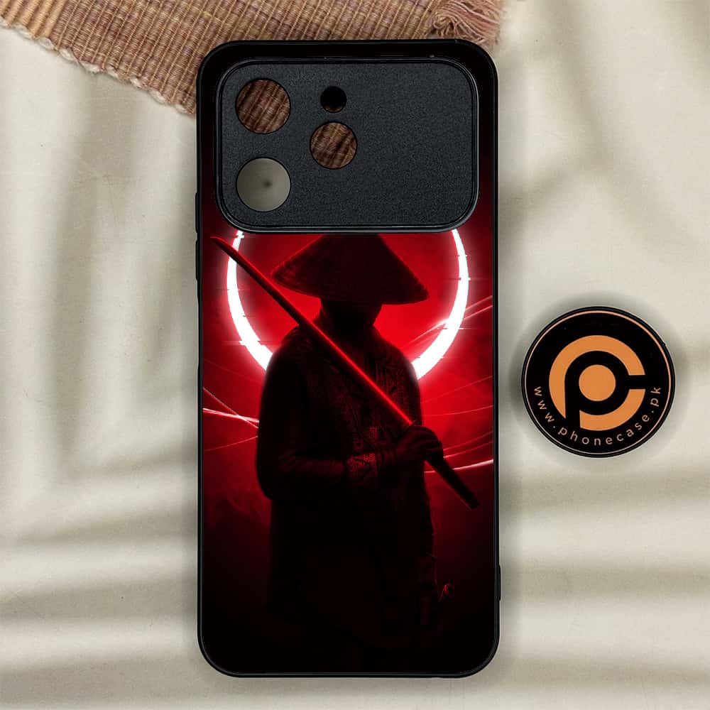Tecno Spark 40 - Ninja Series - Premium Metal Printed soft Bumper shock Proof Case