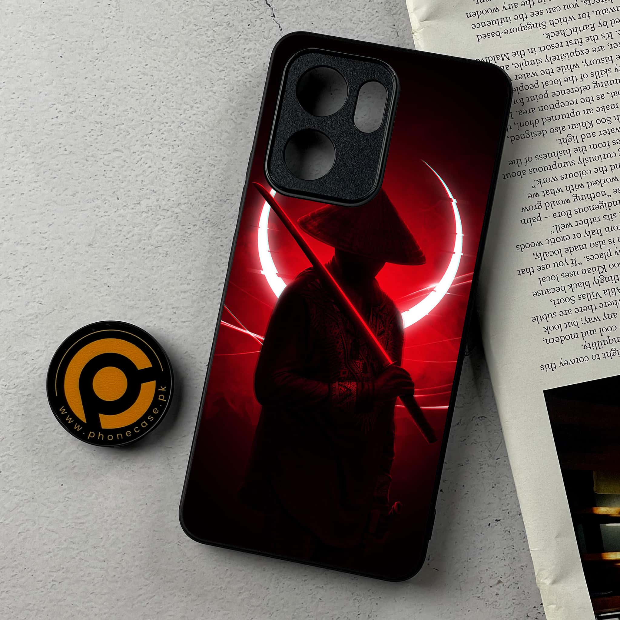 Oppo Reno 13F - Ninja Series - Premium Metal Printed Soft Bumper Shockproof Case