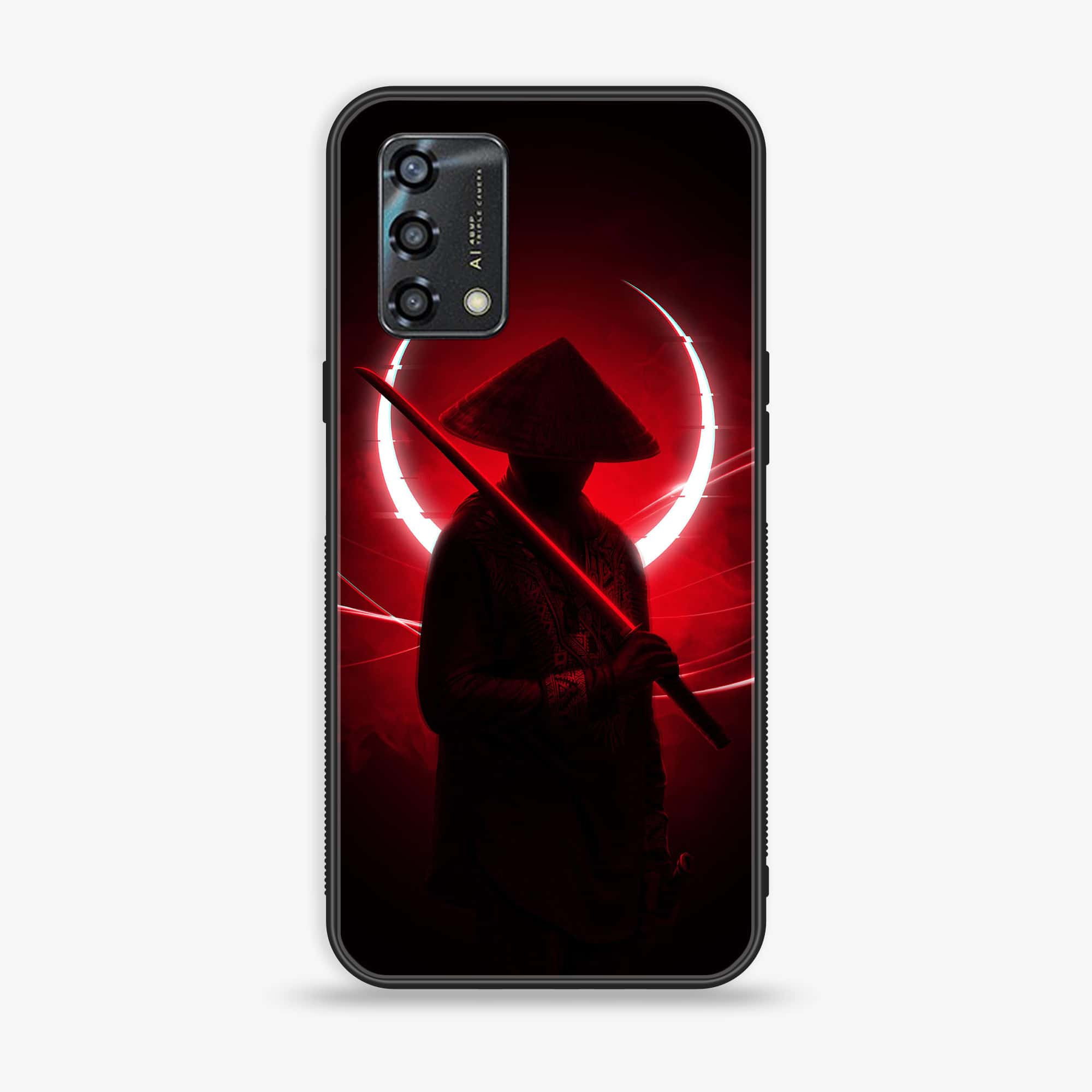 Oppo A95 - Ninja Series - Premium Printed Glass soft Bumper shock Proof Case