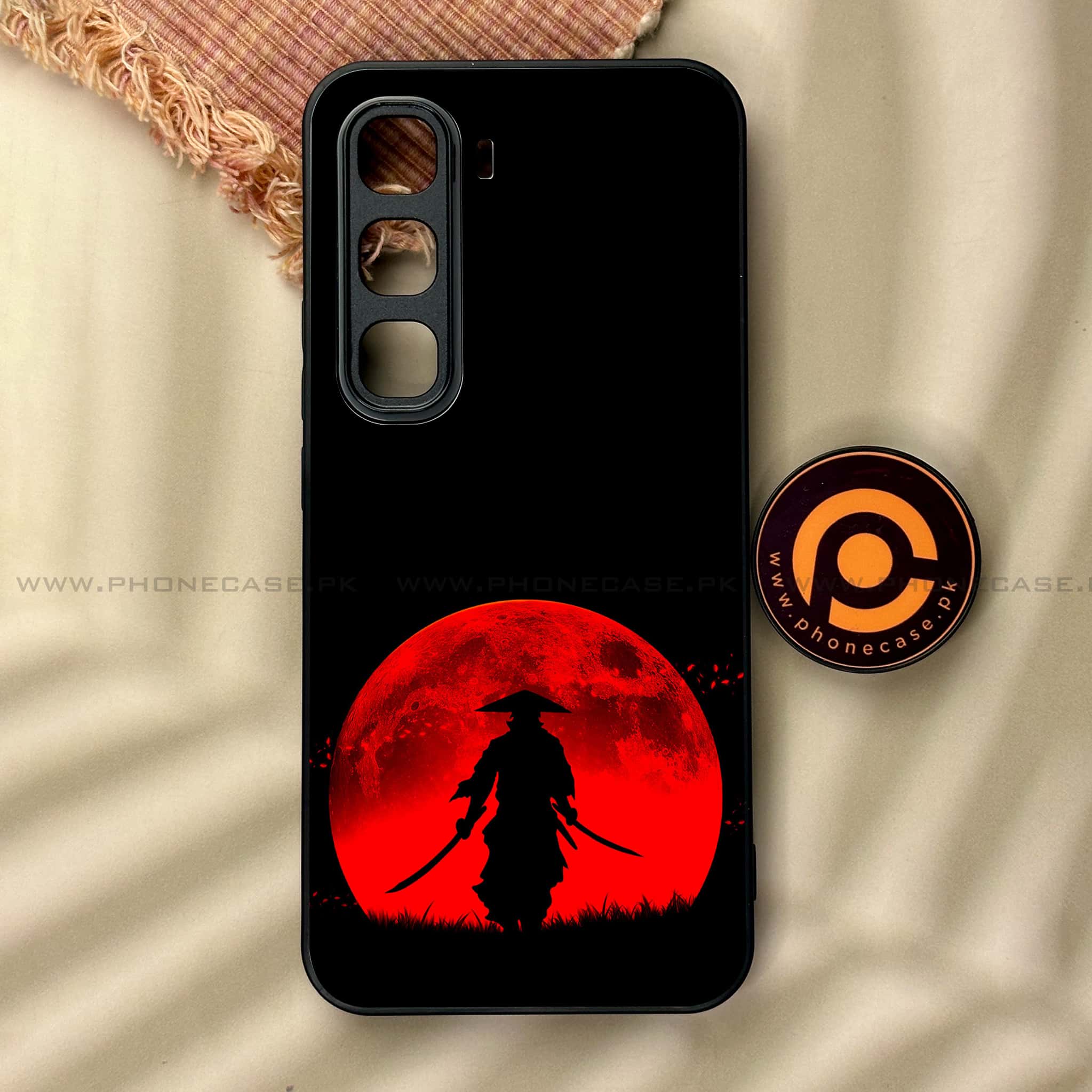 Infinix Hot 60 Pro - Ninja Series - Premium Metal Printed soft Bumper shock Proof Case