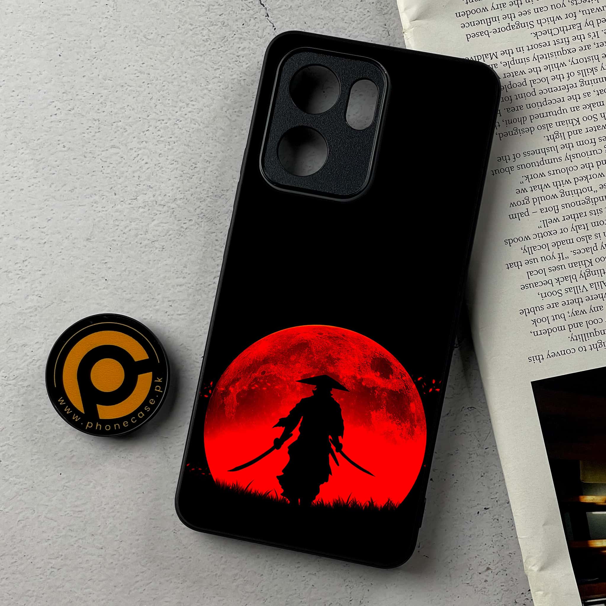 Oppo Reno 13F - Ninja Series - Premium Metal Printed Soft Bumper Shockproof Case