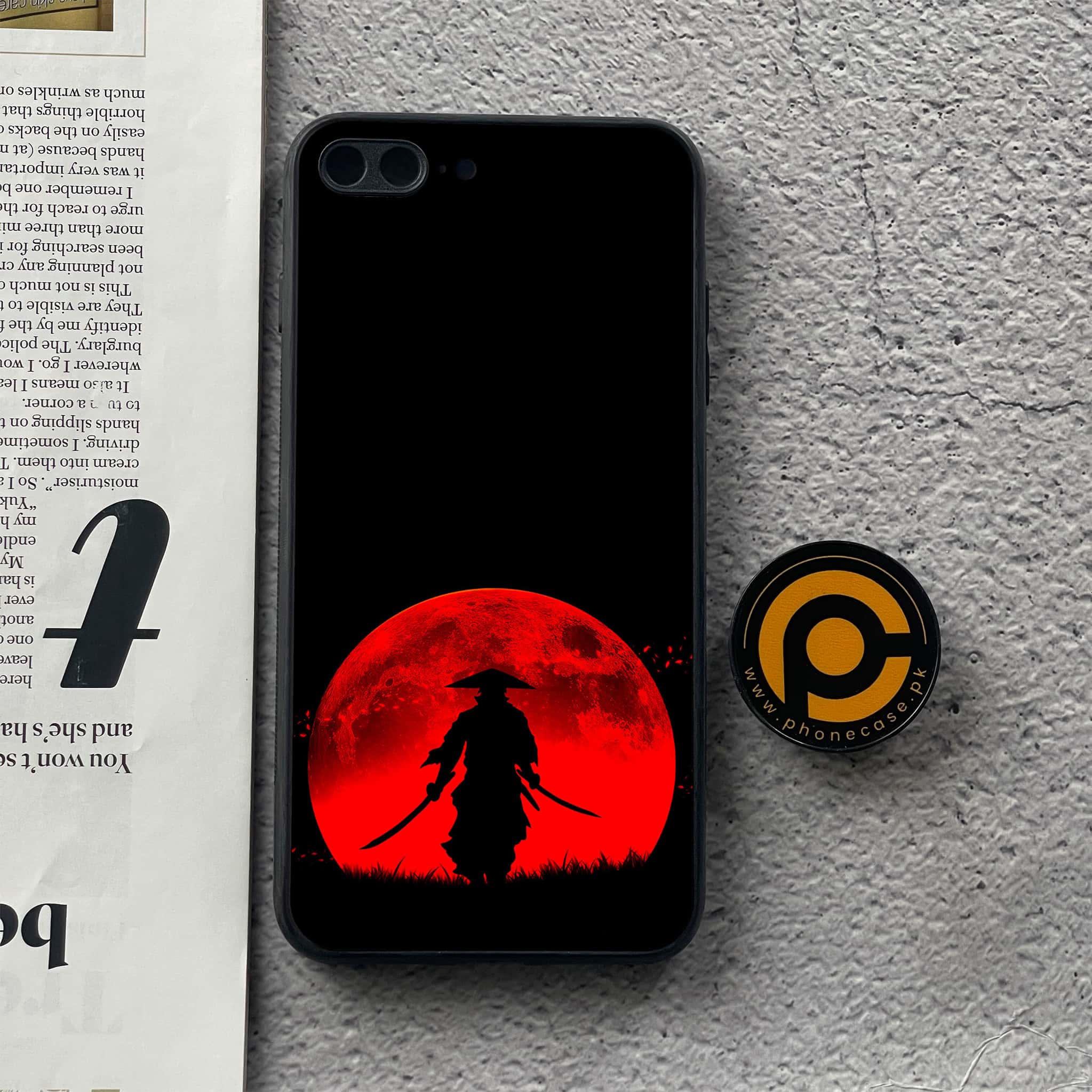 iPhone 7Plus  - Ninja Series - Premium Printed Glass soft Bumper shock Proof Case