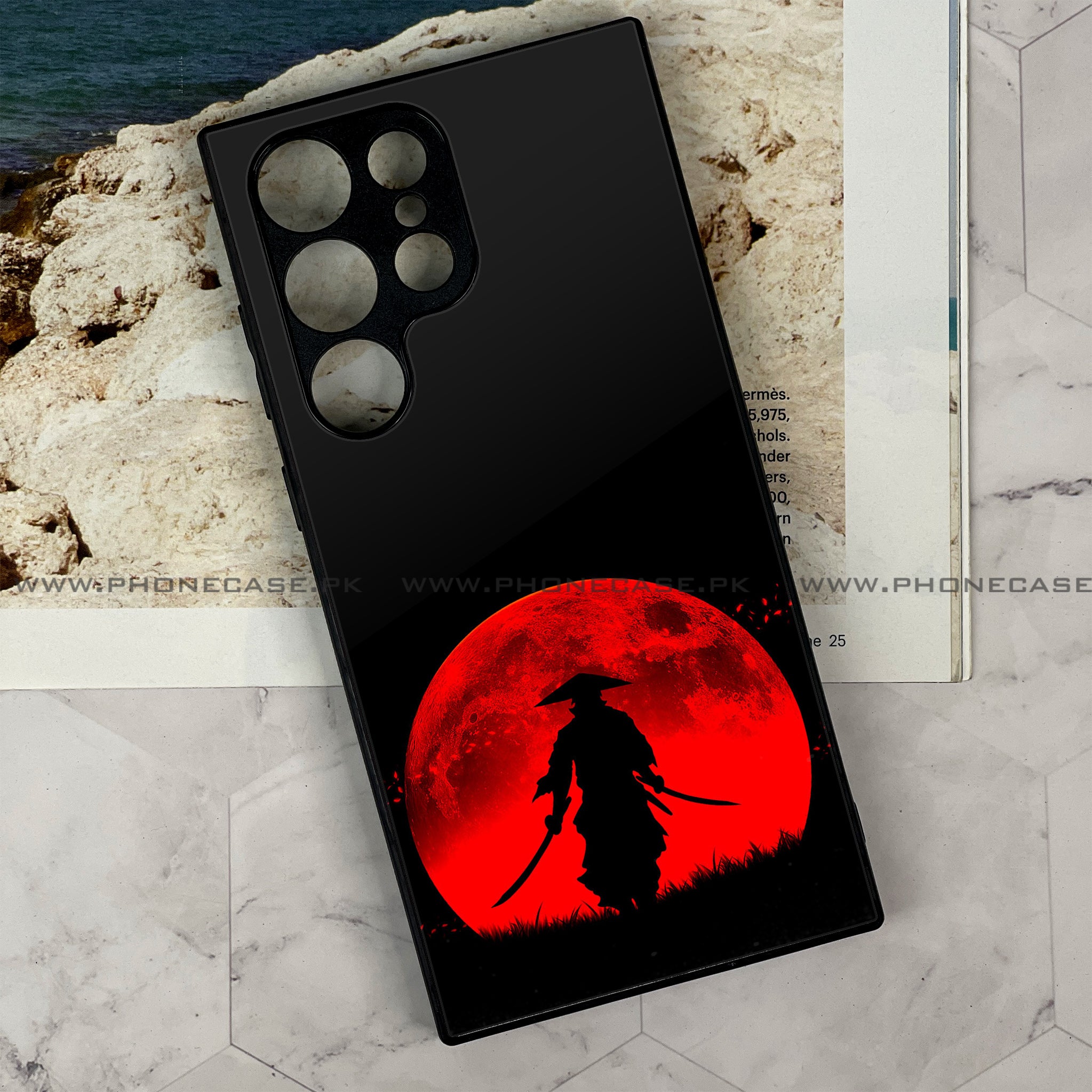 Galaxy S21 Ultra - Ninja Series - Premium Printed Glass soft Bumper shock Proof Case