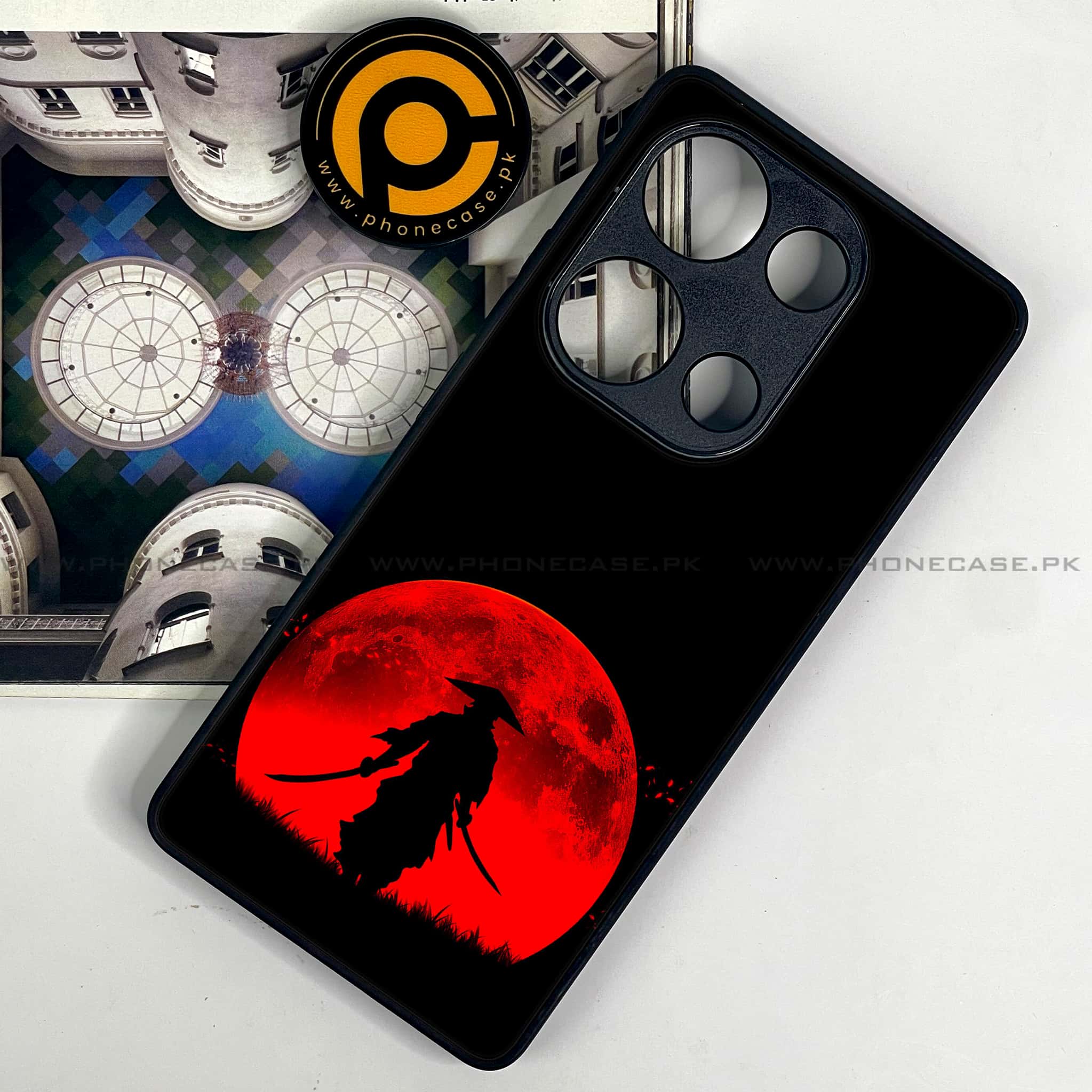 Redmi Note 13 Pro 4G - Ninja Series - Premium Metal Printed soft Bumper shock Proof Case