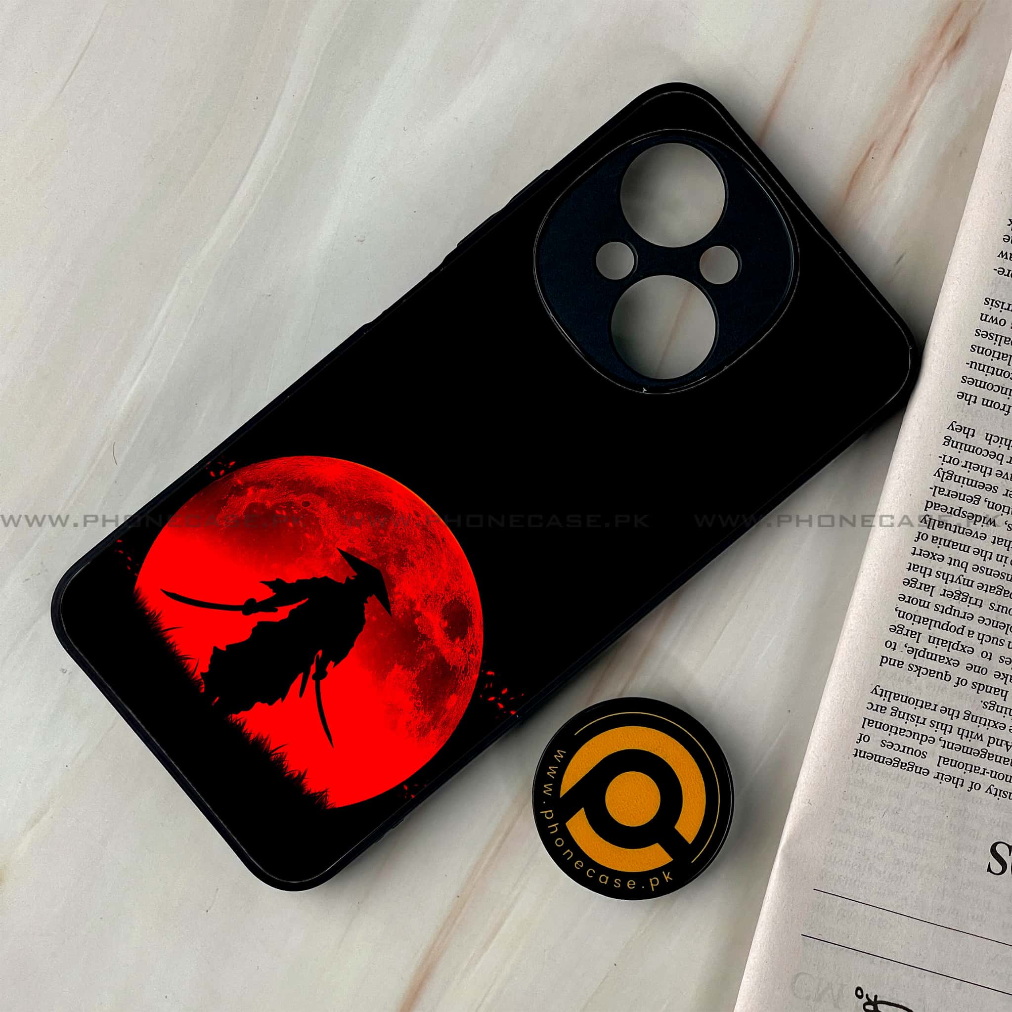 Tecno Spark Go 1 - Ninja Series - Premium Printed Glass soft Bumper shock Proof Case