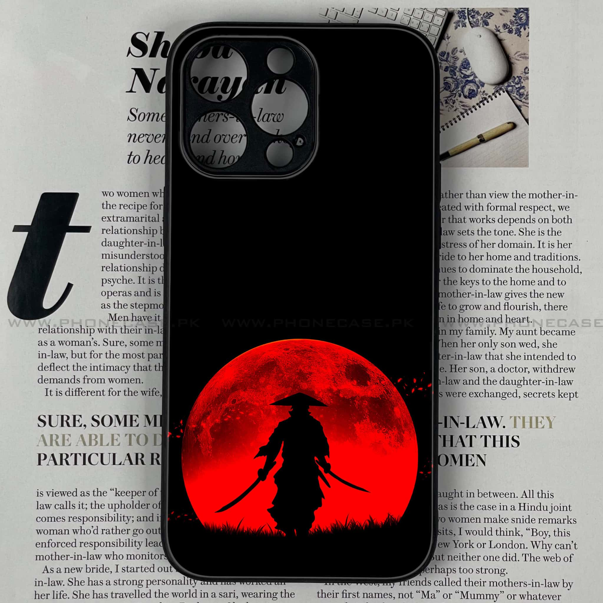 iPhone 12 Pro Max  - Ninja Series - Premium Printed Glass soft Bumper shock Proof Case