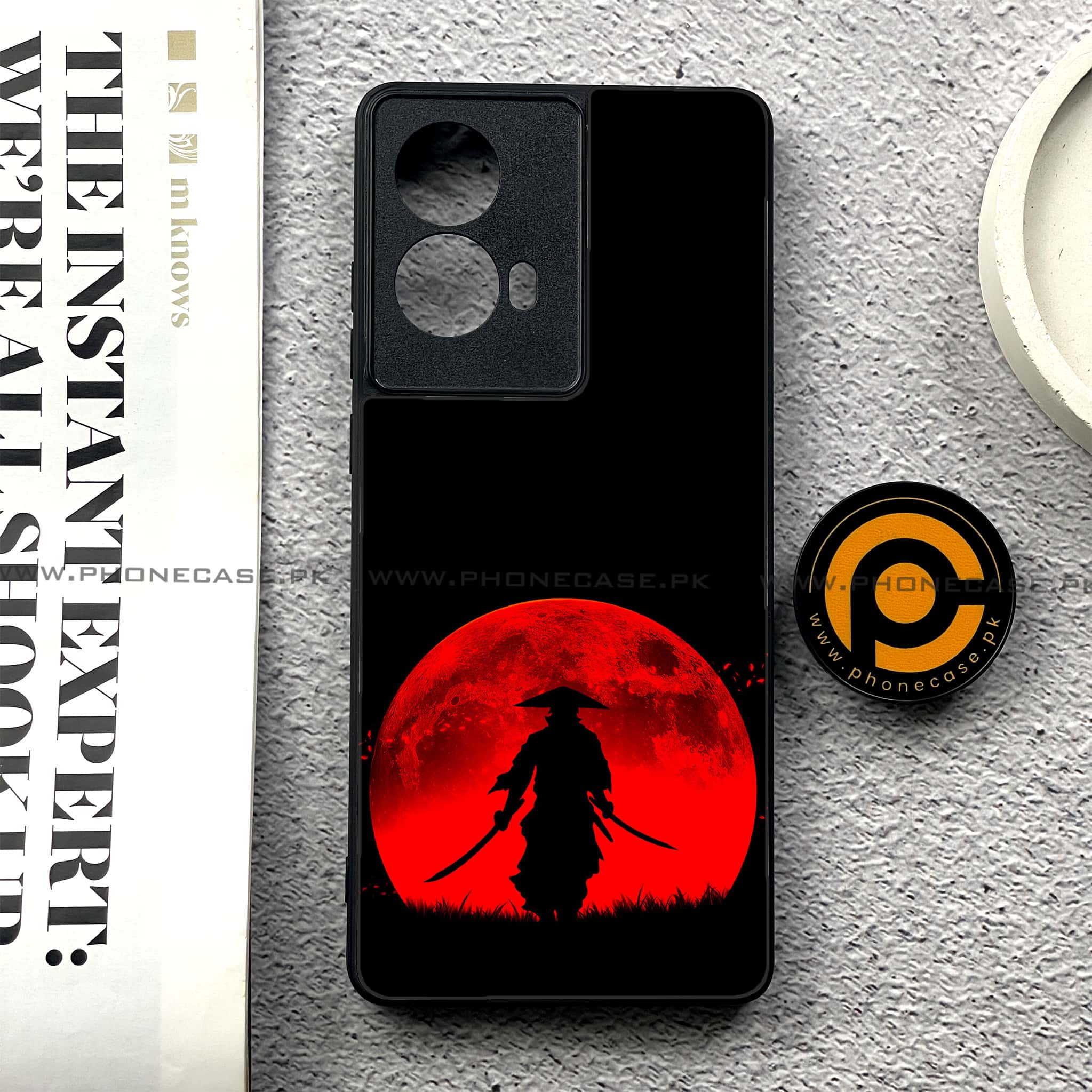 Moto G85 - Ninja Series - Premium Printed Glass soft Bumper shock Proof Case