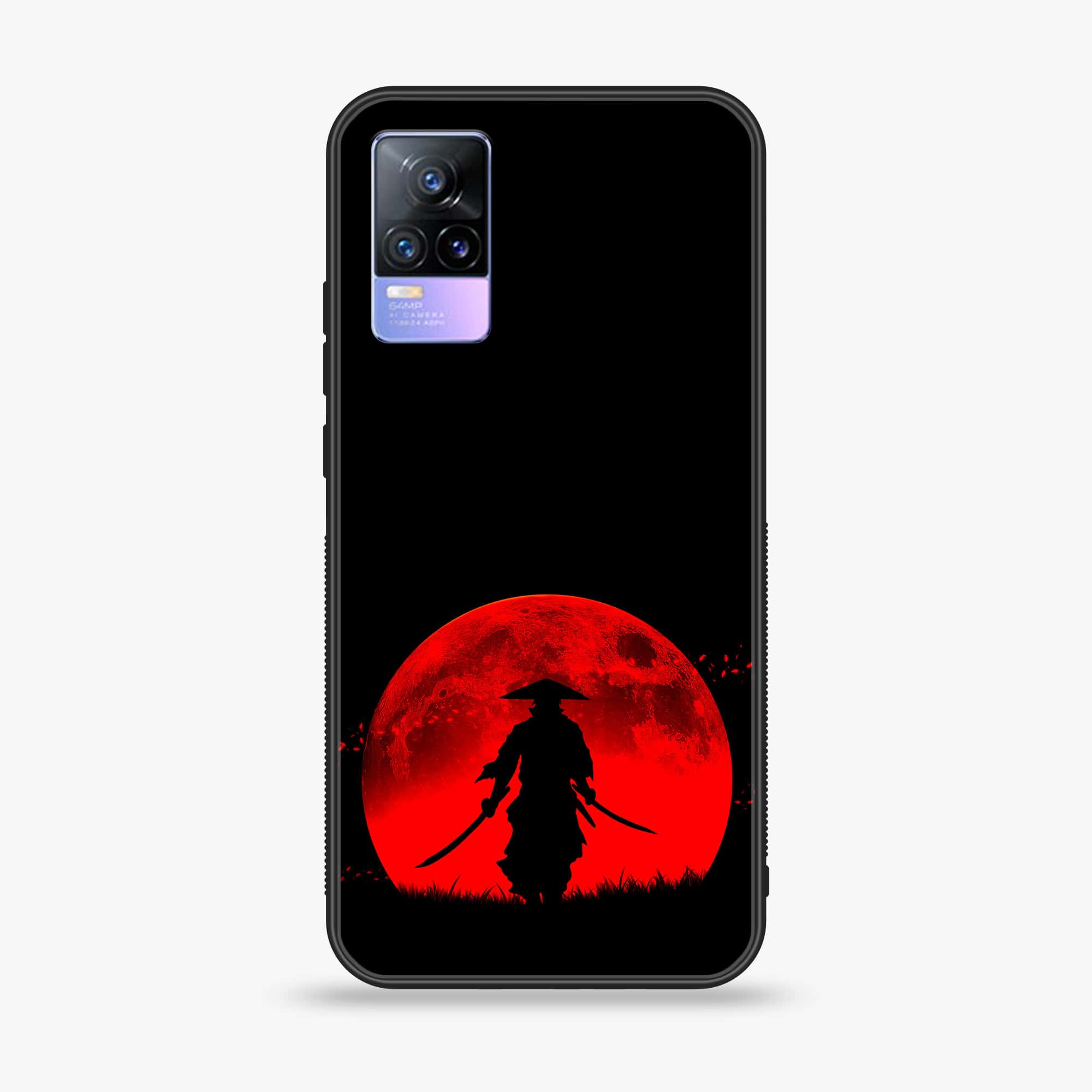 Vivo V21e  - Ninja Series - Premium Printed Glass soft Bumper shock Proof Case