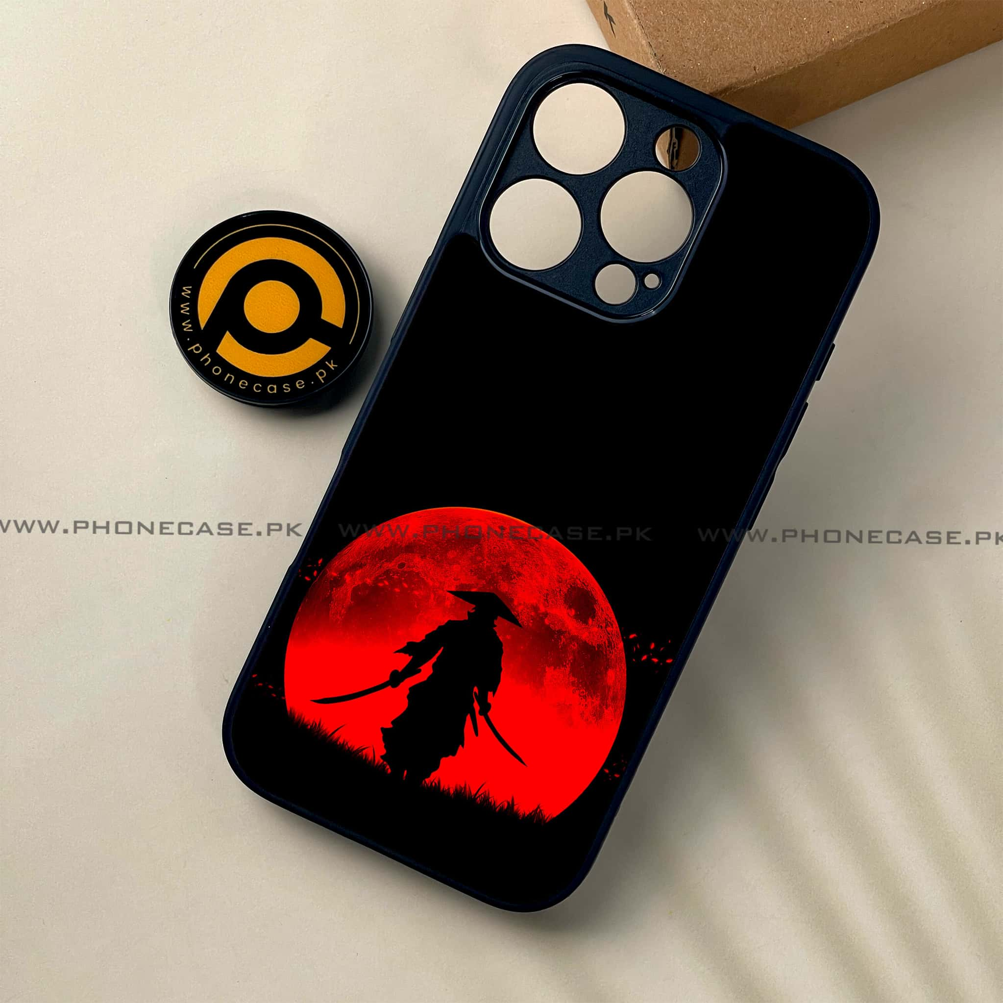 iPhone 16 Pro - Ninja Series - Premium Printed Glass soft Bumper shock Proof Case