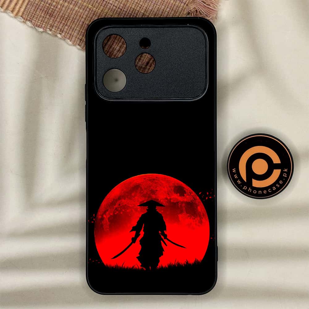 Tecno Spark 40 - Ninja Series - Premium Metal Printed soft Bumper shock Proof Case